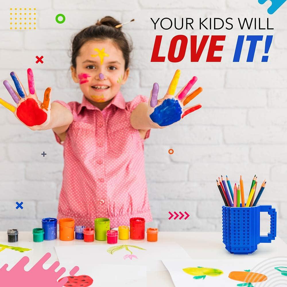 Taza de Ladrillos TOYAMBA 16 oz Azul Libre de BPA