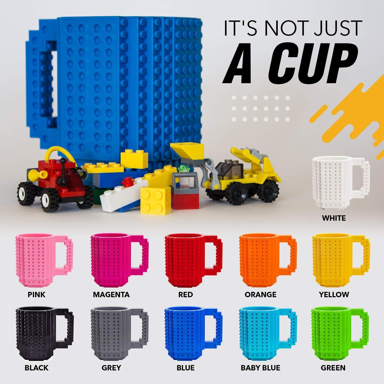 Taza de Ladrillos TOYAMBA 16 oz Azul Libre de BPA