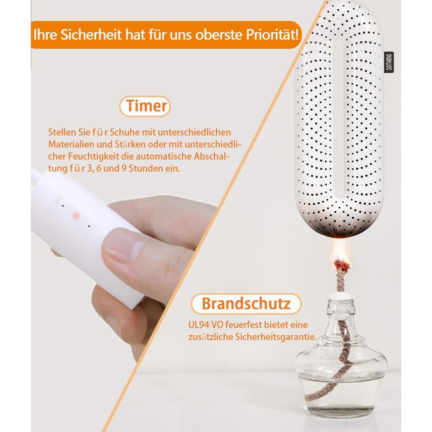 Secador de Zapatos Eléctrico Snowpea con Temporizador 3/6/9h