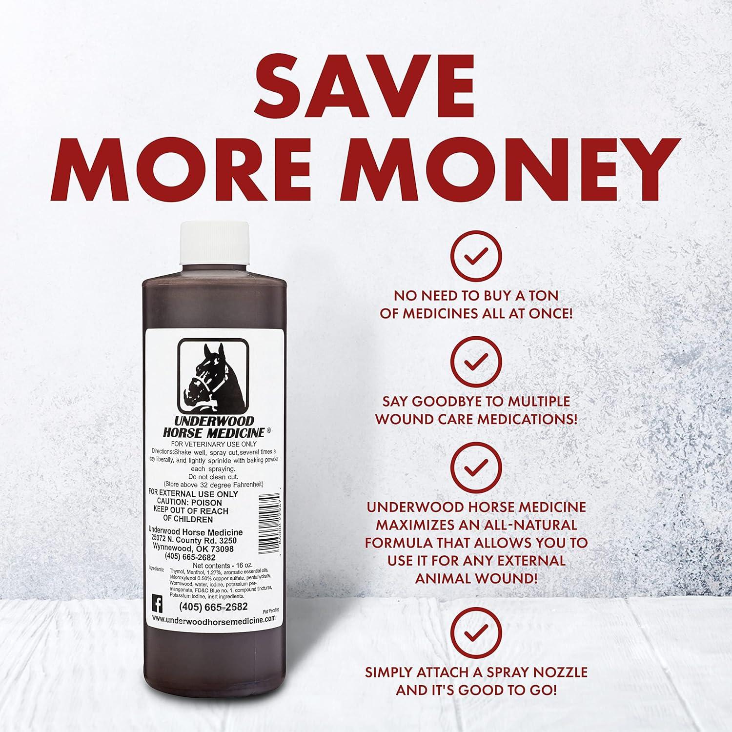 Spray Tópico para Cuidado de Heridas Underwood 0.47L