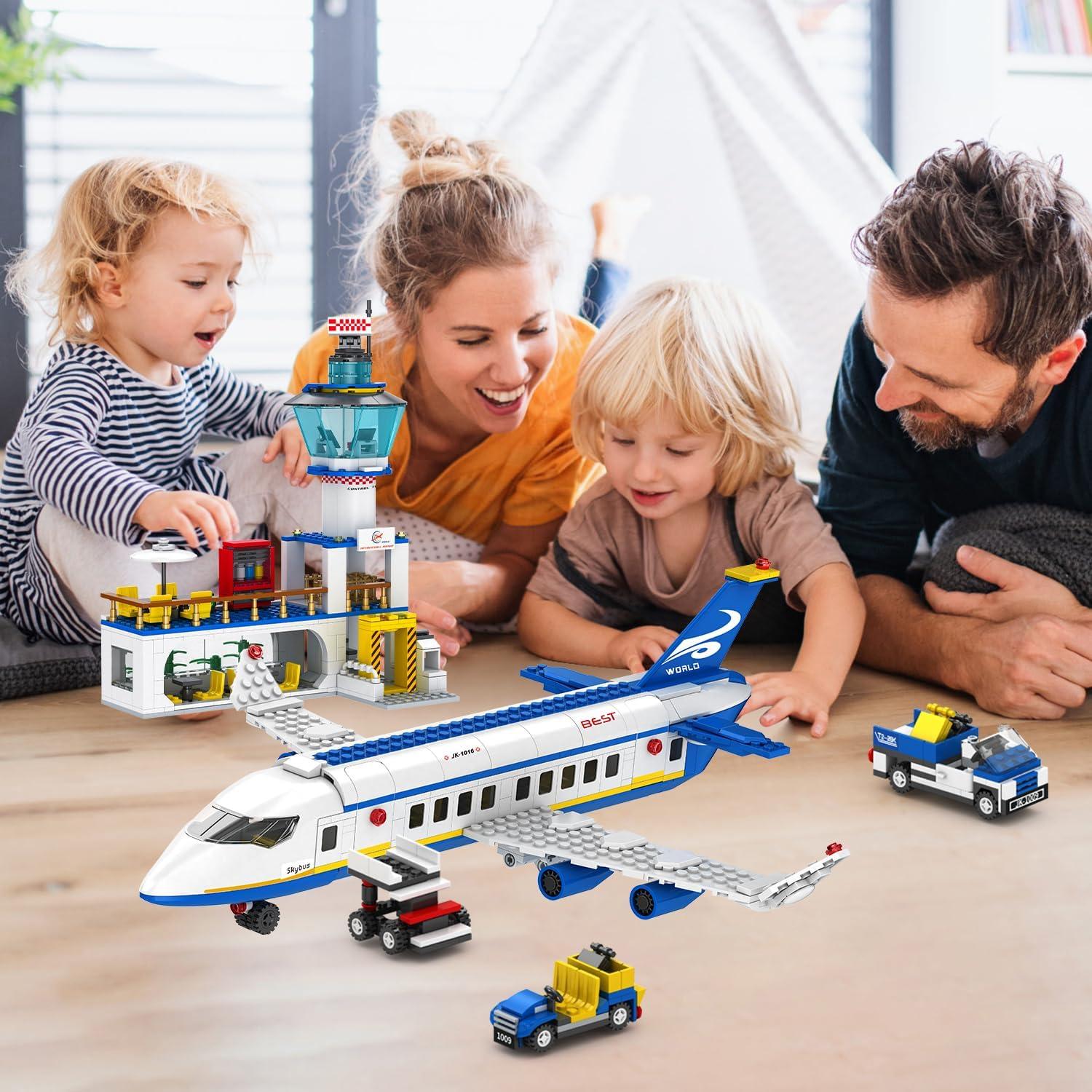 Conjunto de Construcción Aeropuerto 886 Piezas WINGIFT 6 en 1