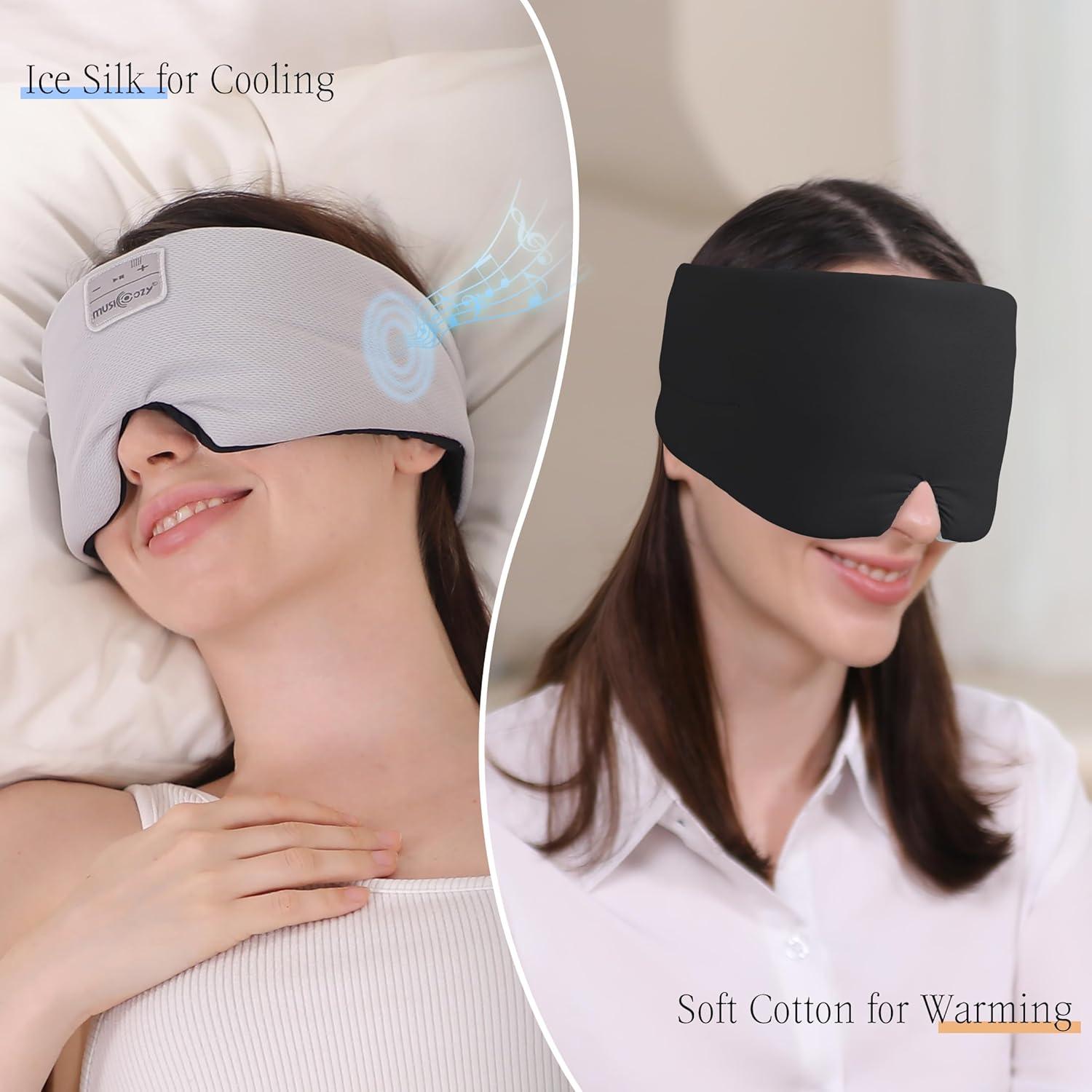 MÁSCARA DE SUEÑO MUSICOZY Bluetooth 5.4 Negra con Auriculares