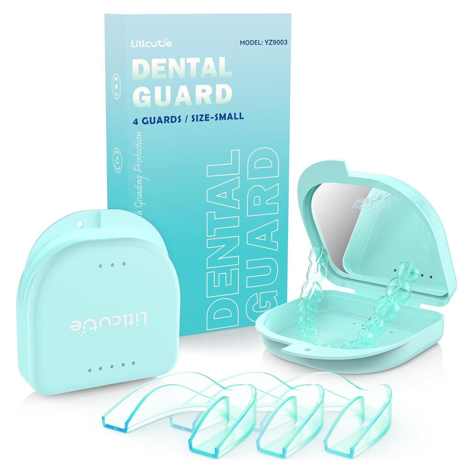 Protector Bucal Nocturno Litlcutie Pequeño Verde Menta 4 Pzs