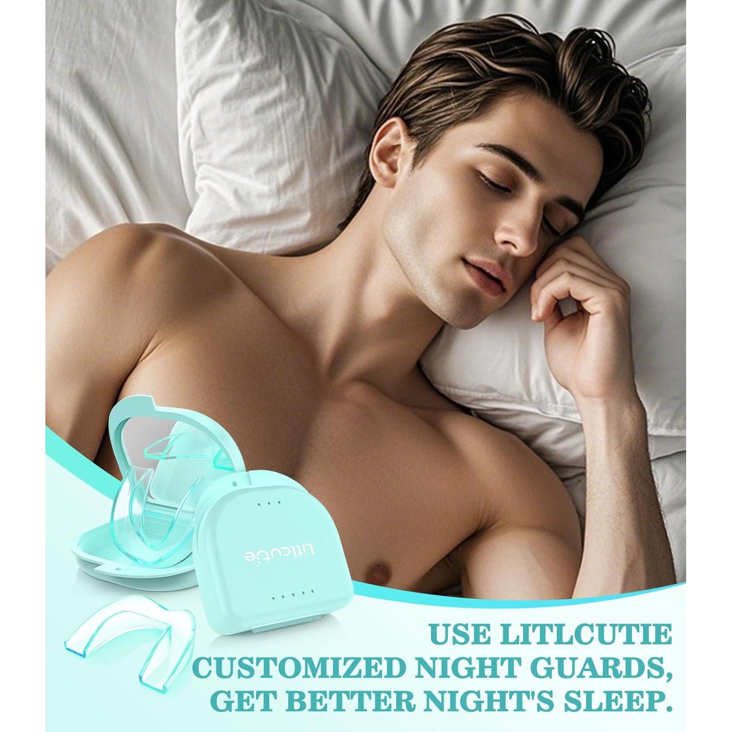 Protector Bucal Nocturno Litlcutie Pequeño Verde Menta 4 Pzs