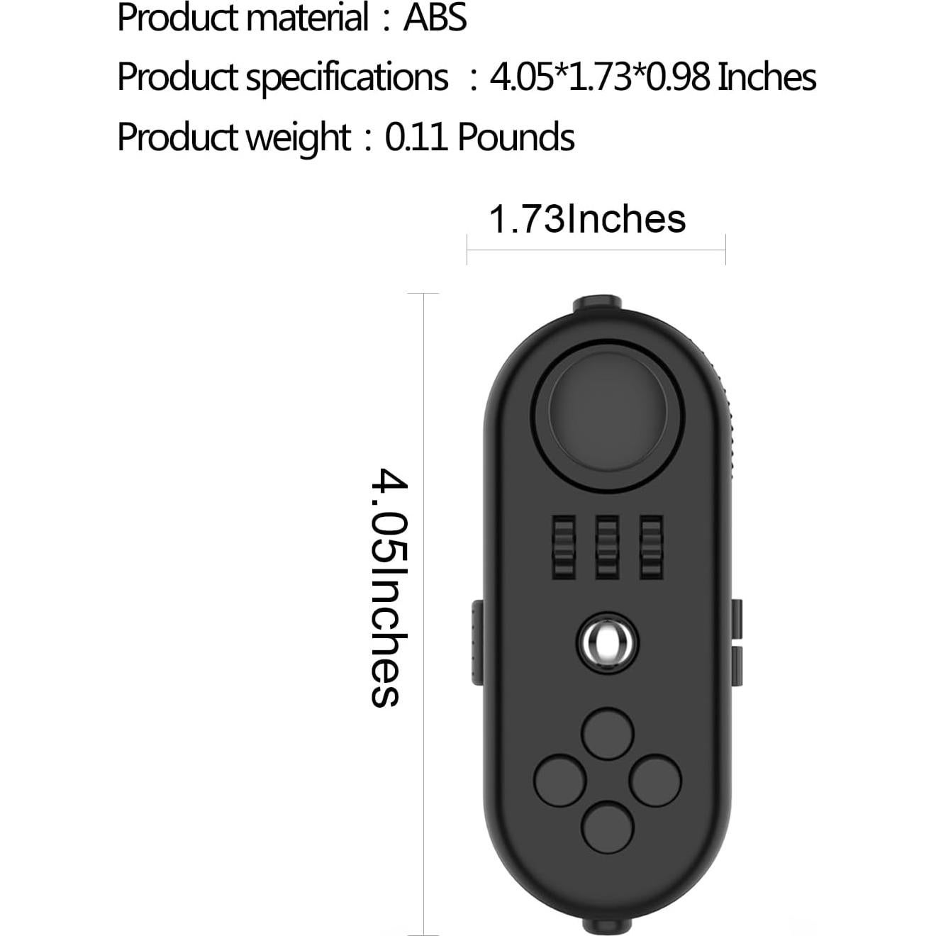 Dados Antiestrés HerMeng SJY-06 Negro - Juguete Fidget Compacto