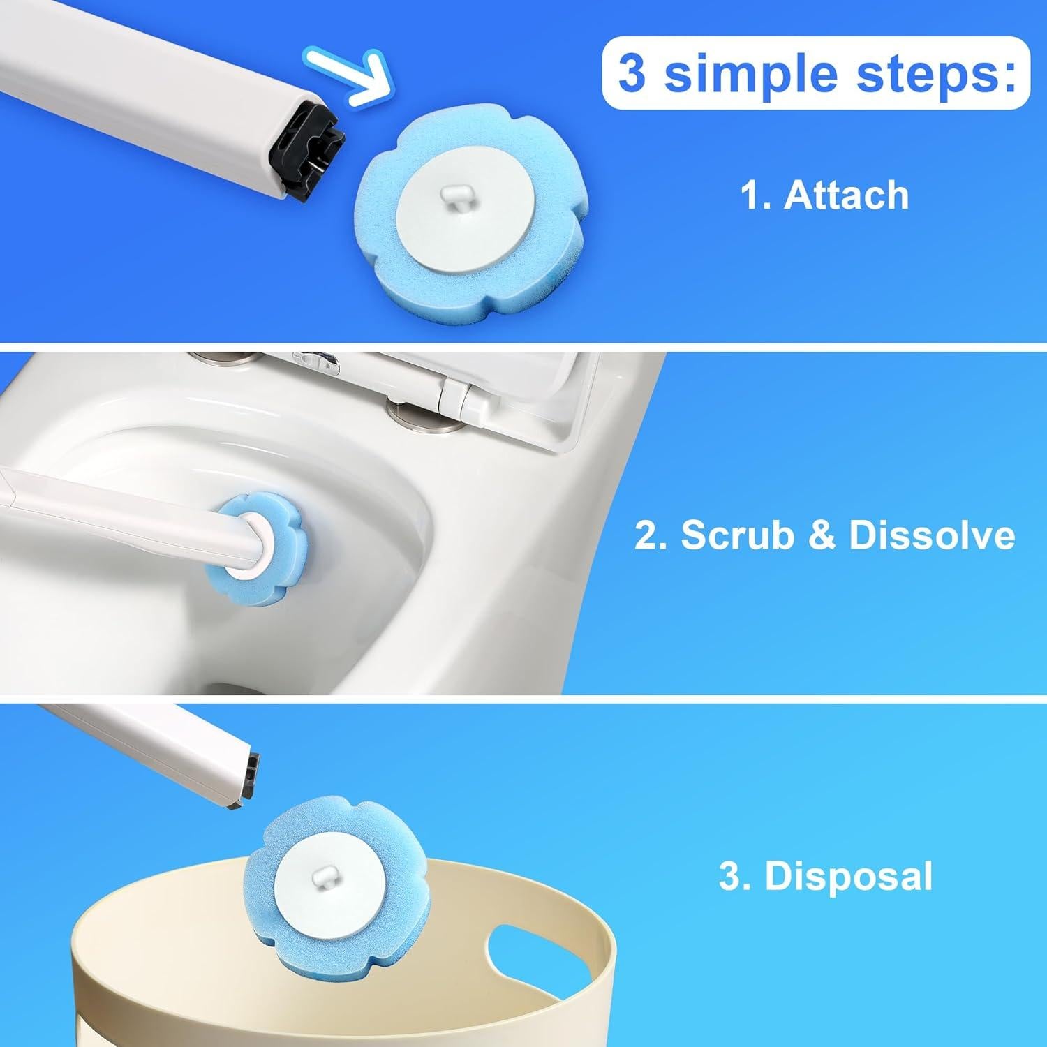 Juego de Limpieza JOYMOOP: Mopa, Cubo y Cepillo Inodoro