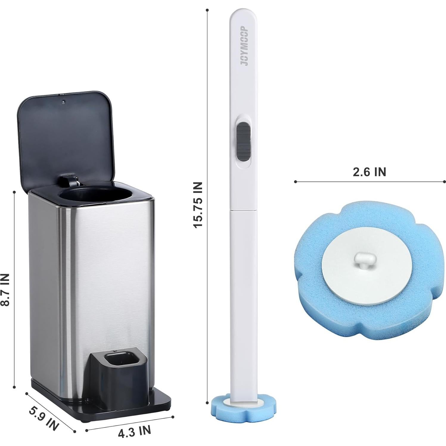 Juego de Limpieza JOYMOOP: Mopa, Cubo y Cepillo Inodoro