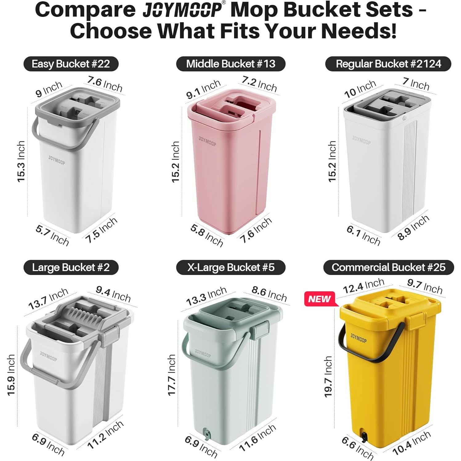 Juego de Limpieza JOYMOOP: Mopa, Cubo y Cepillo Inodoro