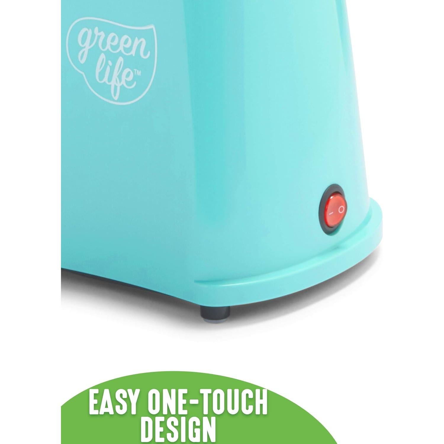 Fabricante de Palomitas Eléctrico GreenLife 18 Tazas Turquesa