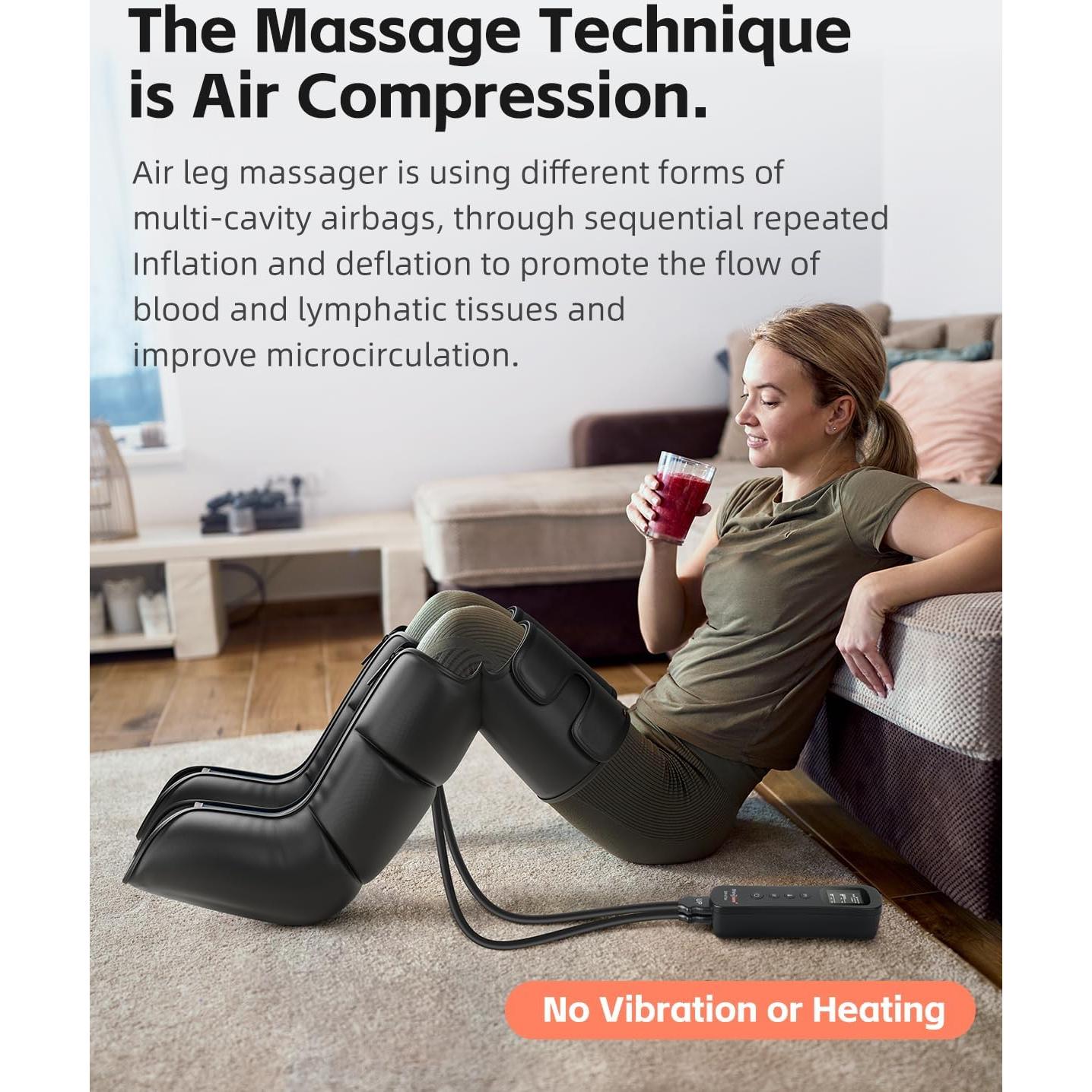 Masajeador de Compresión para Piernas Shine Well 3 Modos