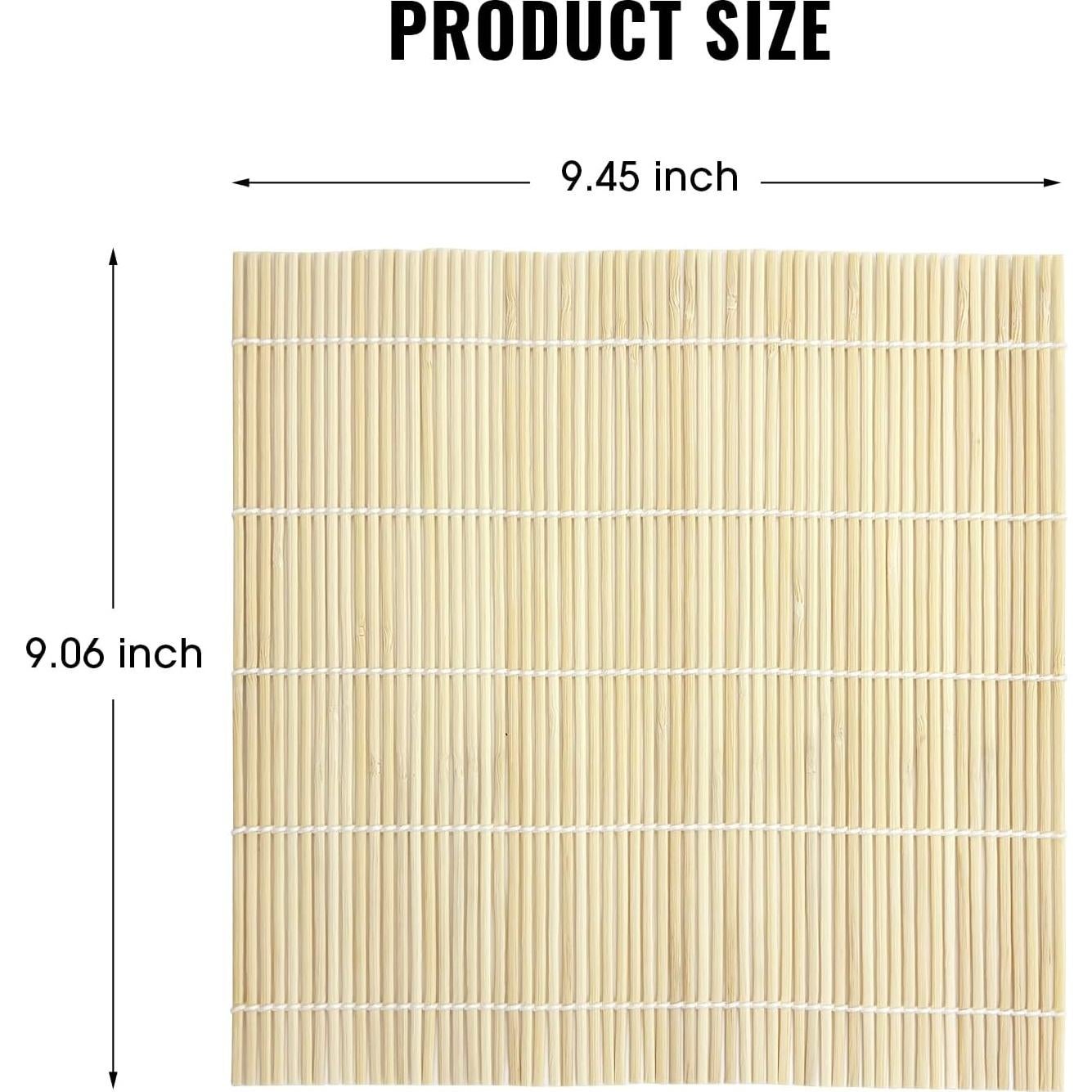 Juego de Esteras de Bambú Upoomart para Hacer Sushi - 2 Pack