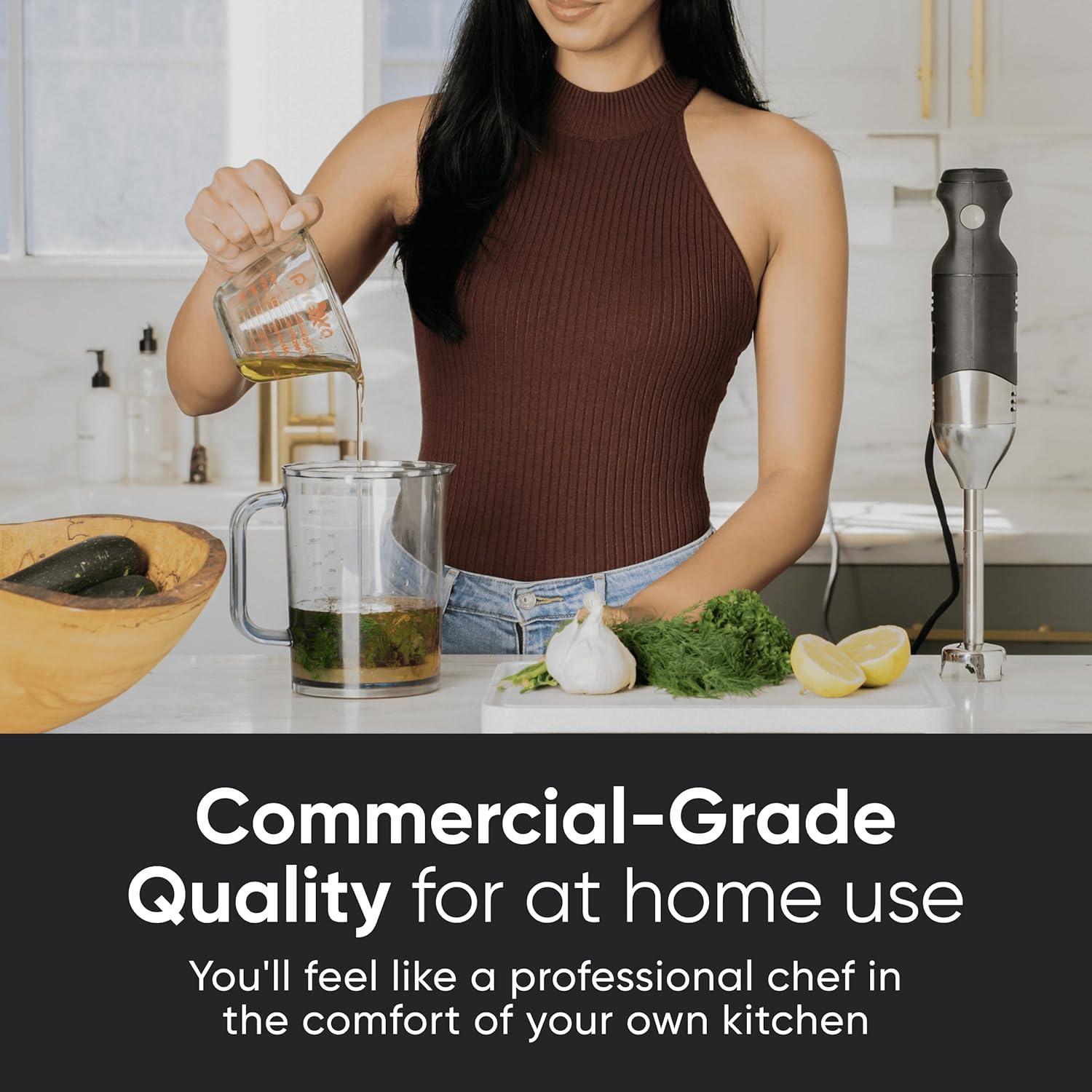 Batidora de Inmersión TK Tartle Kitchen 220W con Velocidad Ajustable