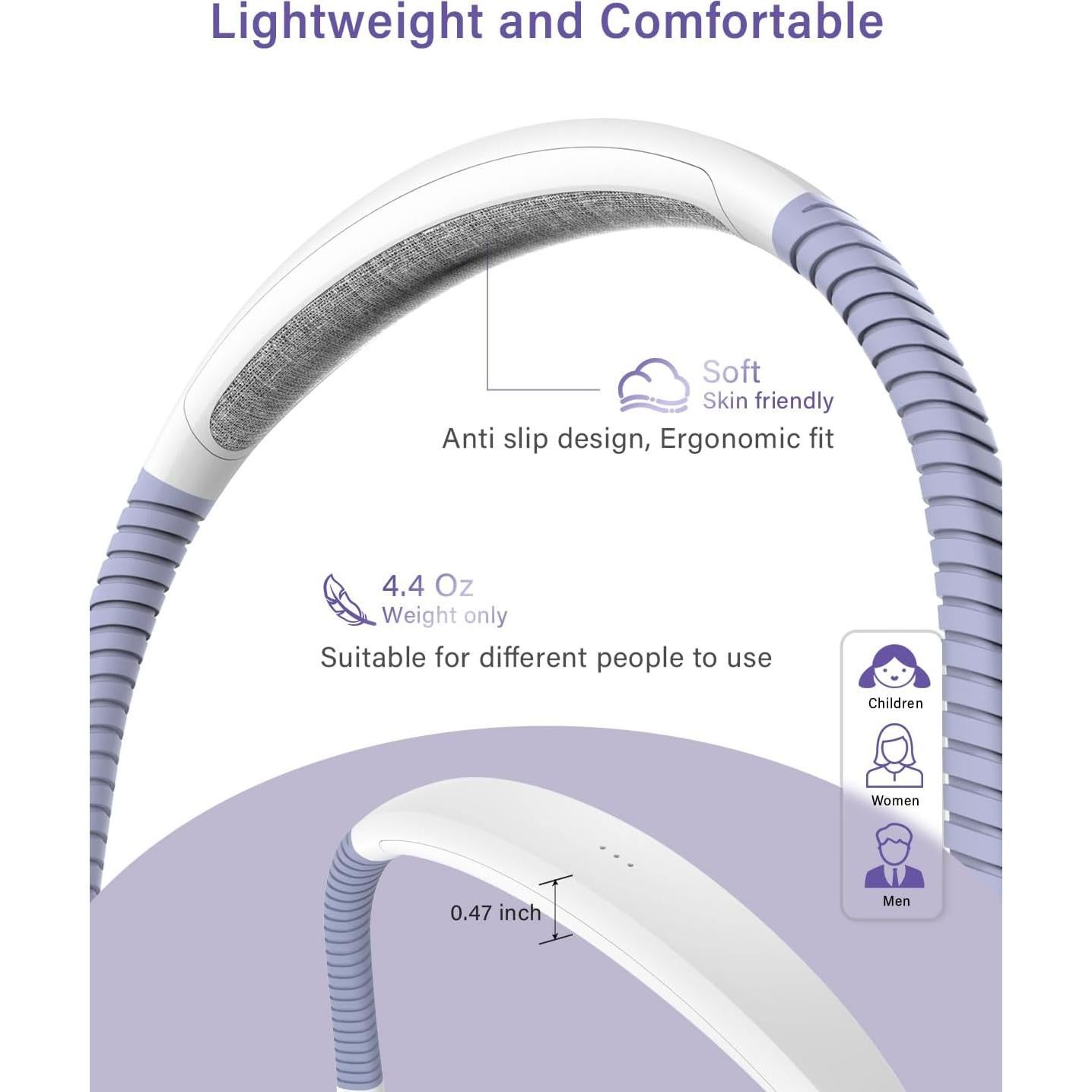 Luz de Lectura LED Vekkia Recargable para el Cuello 3 Colores