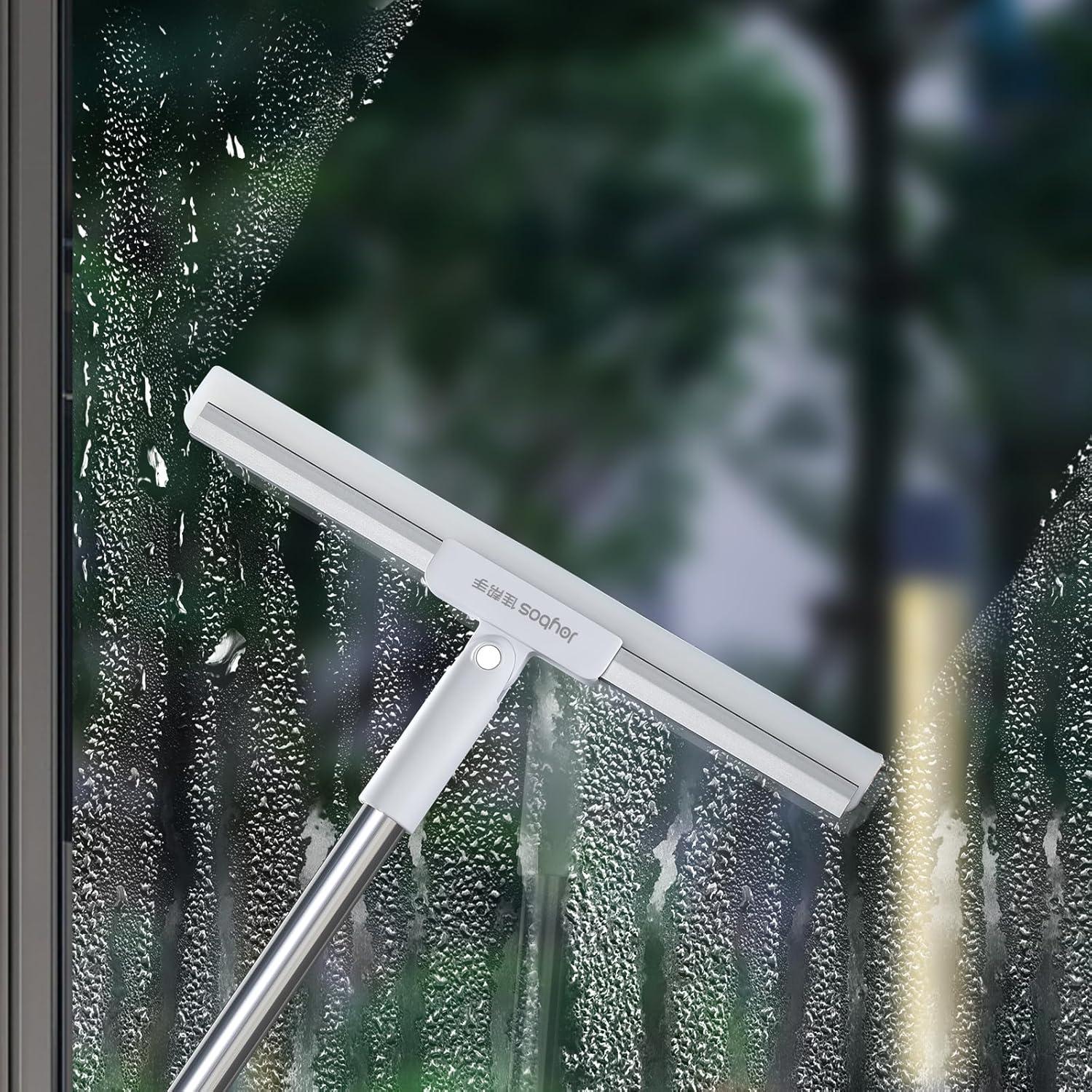 Escoba Limpiadora JOYBOS 30 cm de Silicona con Mango Largo 127 cm