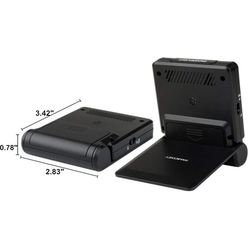 Reloj Despertador Digital FAMICOZY Compacto Negro con Luz