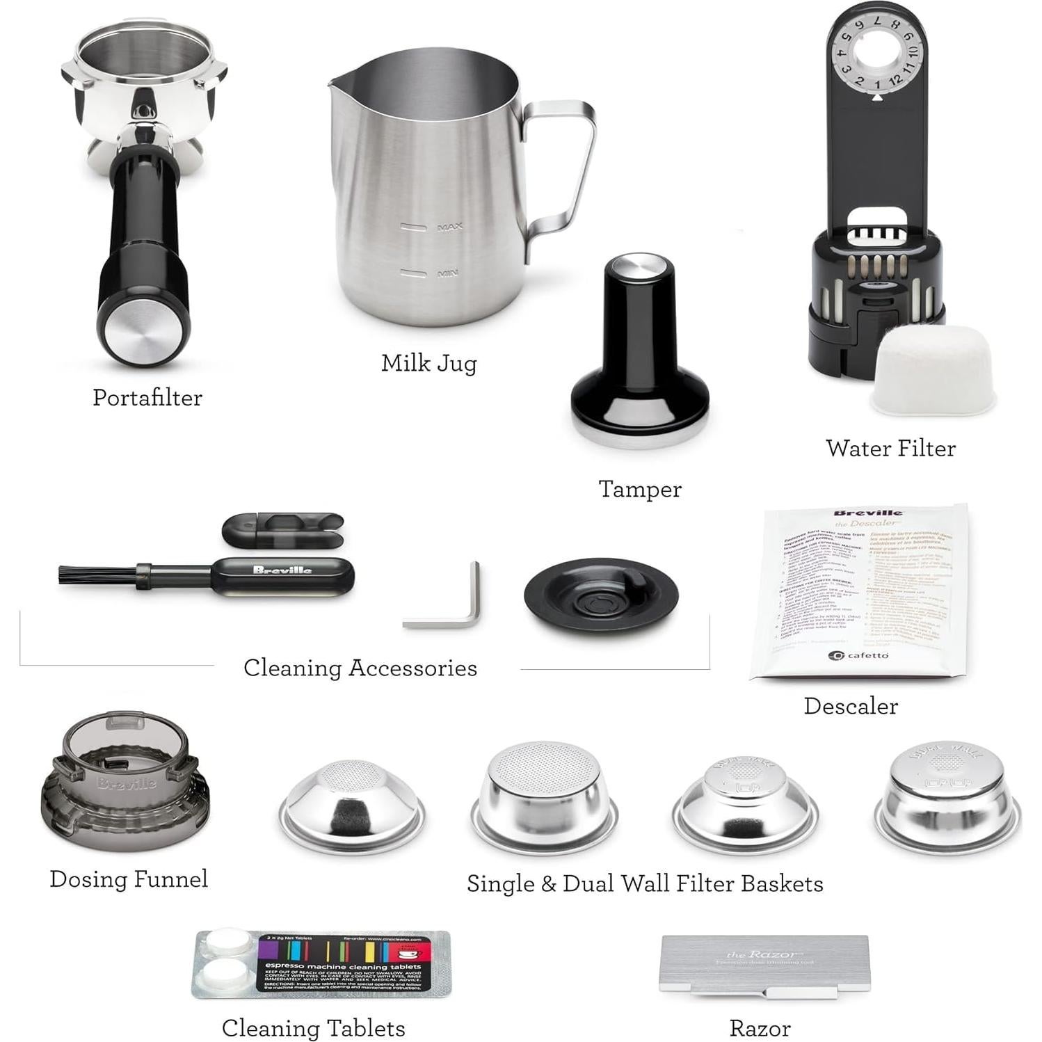 Máquina de Espresso Breville Barista Pro BES878BTR, 1.98L