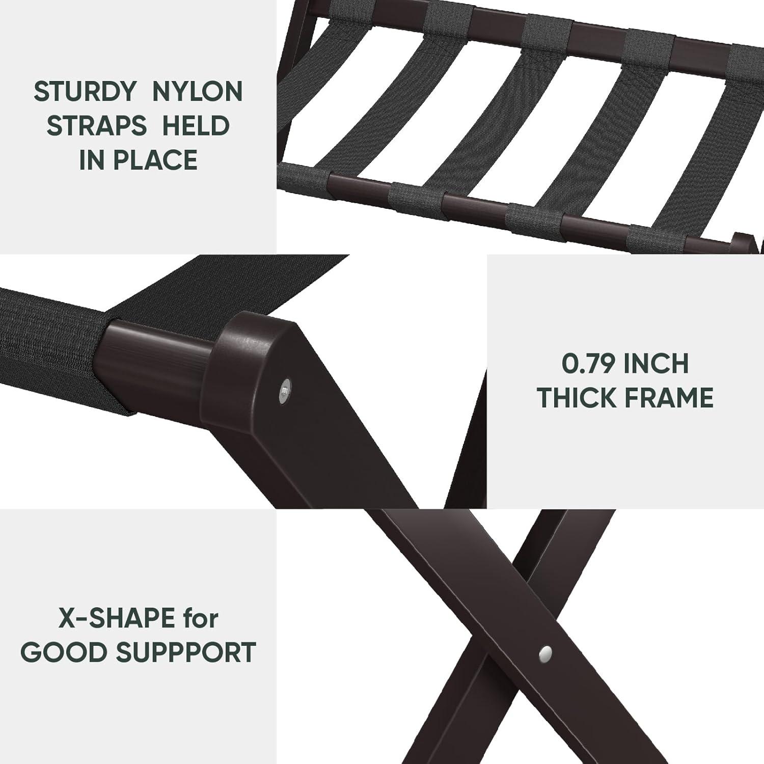 Soporte de Equipaje Plegable Smart FENDEE de Bambú 54.43 kg