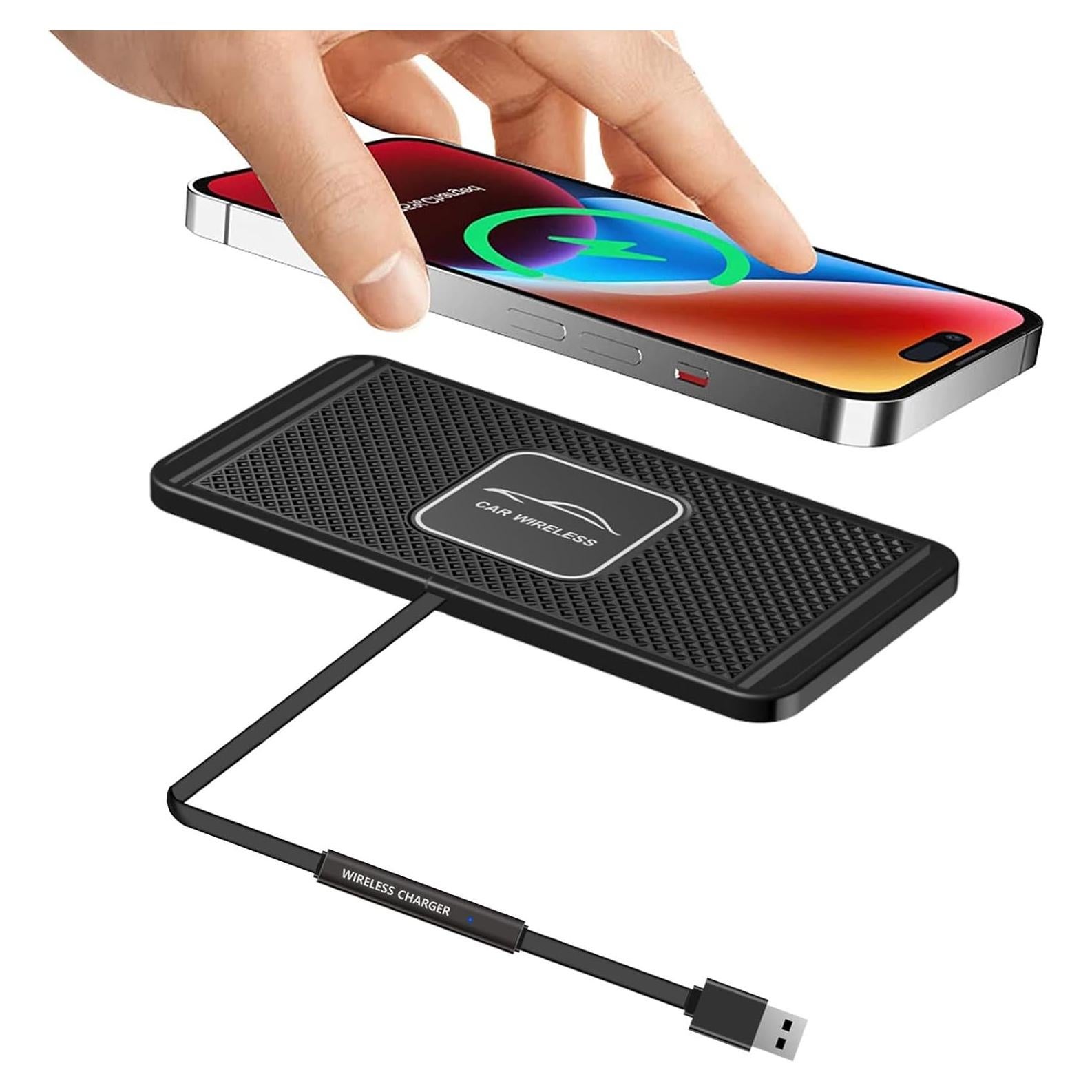 Cargador Inalámbrico para Automóvil ASUMATO Qi 15W 10W 7.5W