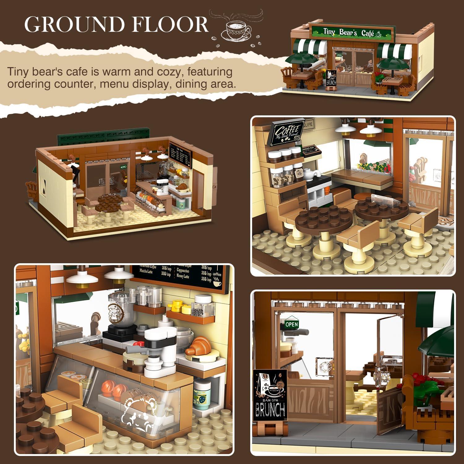 Juego de Construcción Cafetería INSOON 1173 PZS con Luz LED