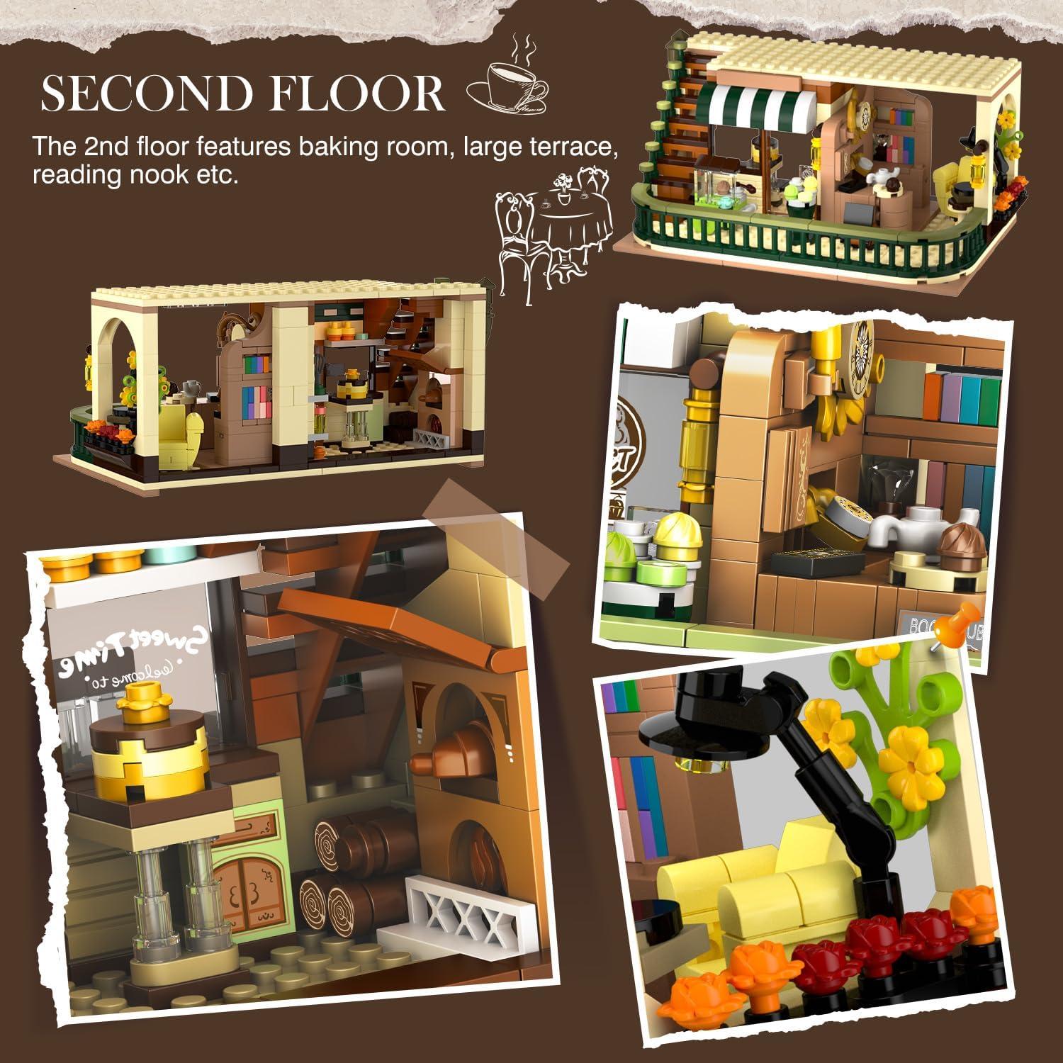 Juego de Construcción Cafetería INSOON 1173 PZS con Luz LED