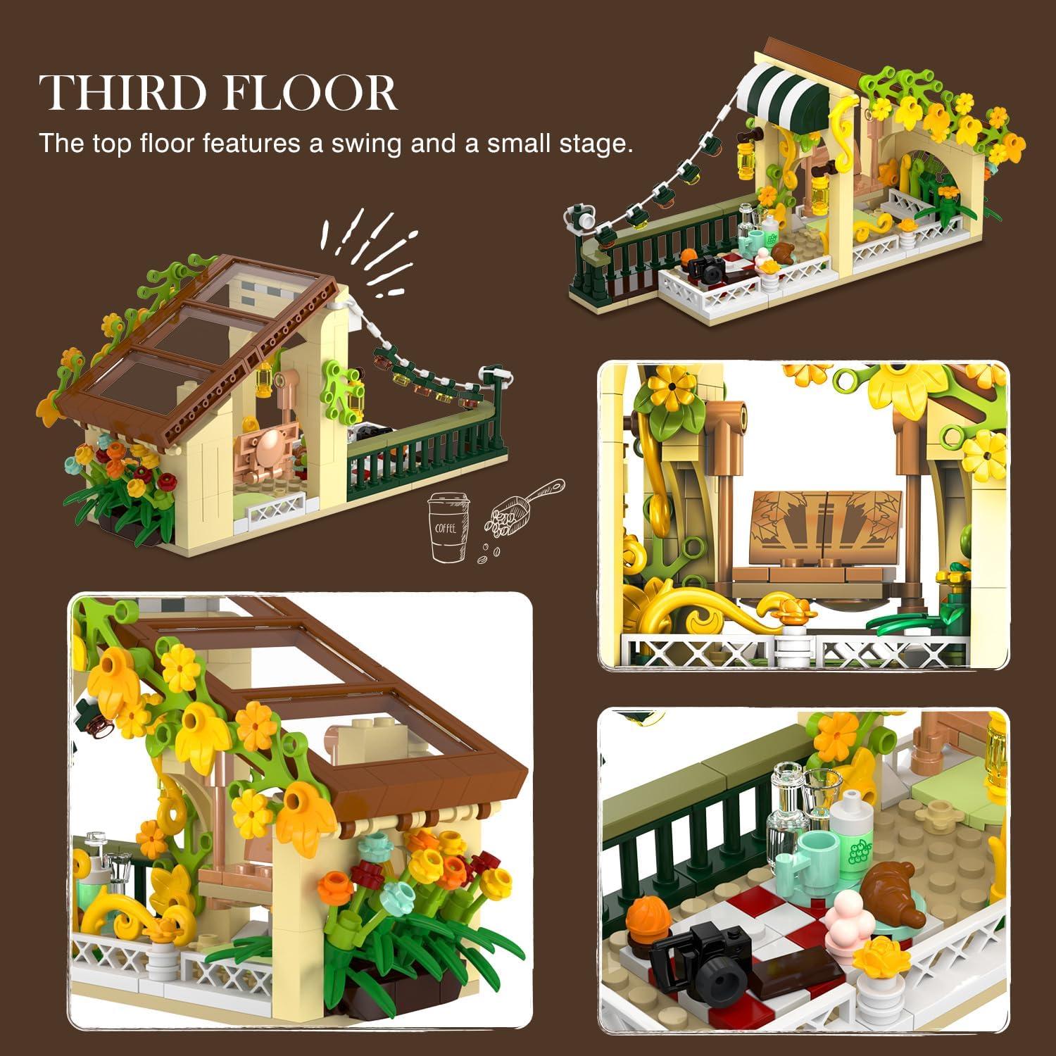 Juego de Construcción Cafetería INSOON 1173 PZS con Luz LED