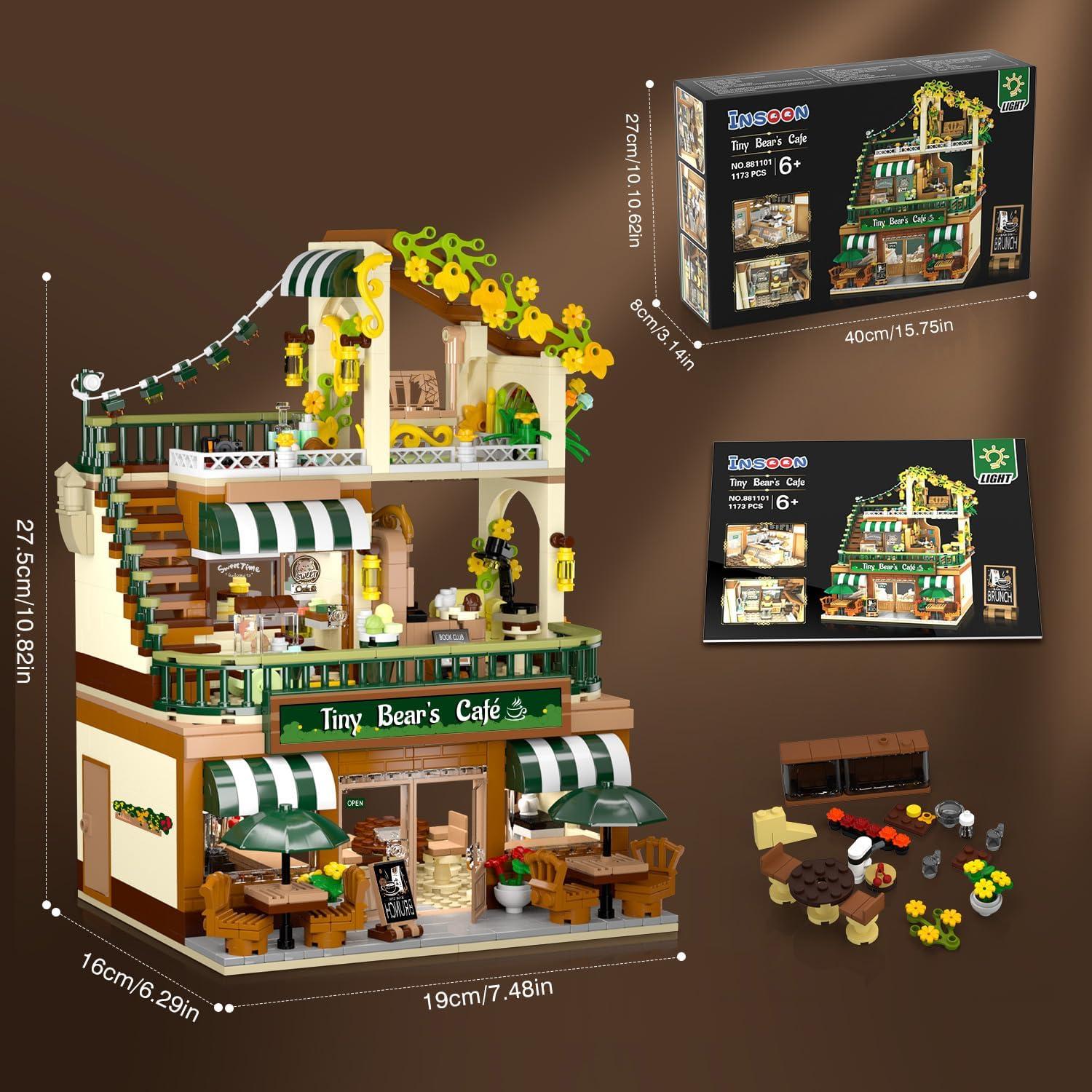 Juego de Construcción Cafetería INSOON 1173 PZS con Luz LED