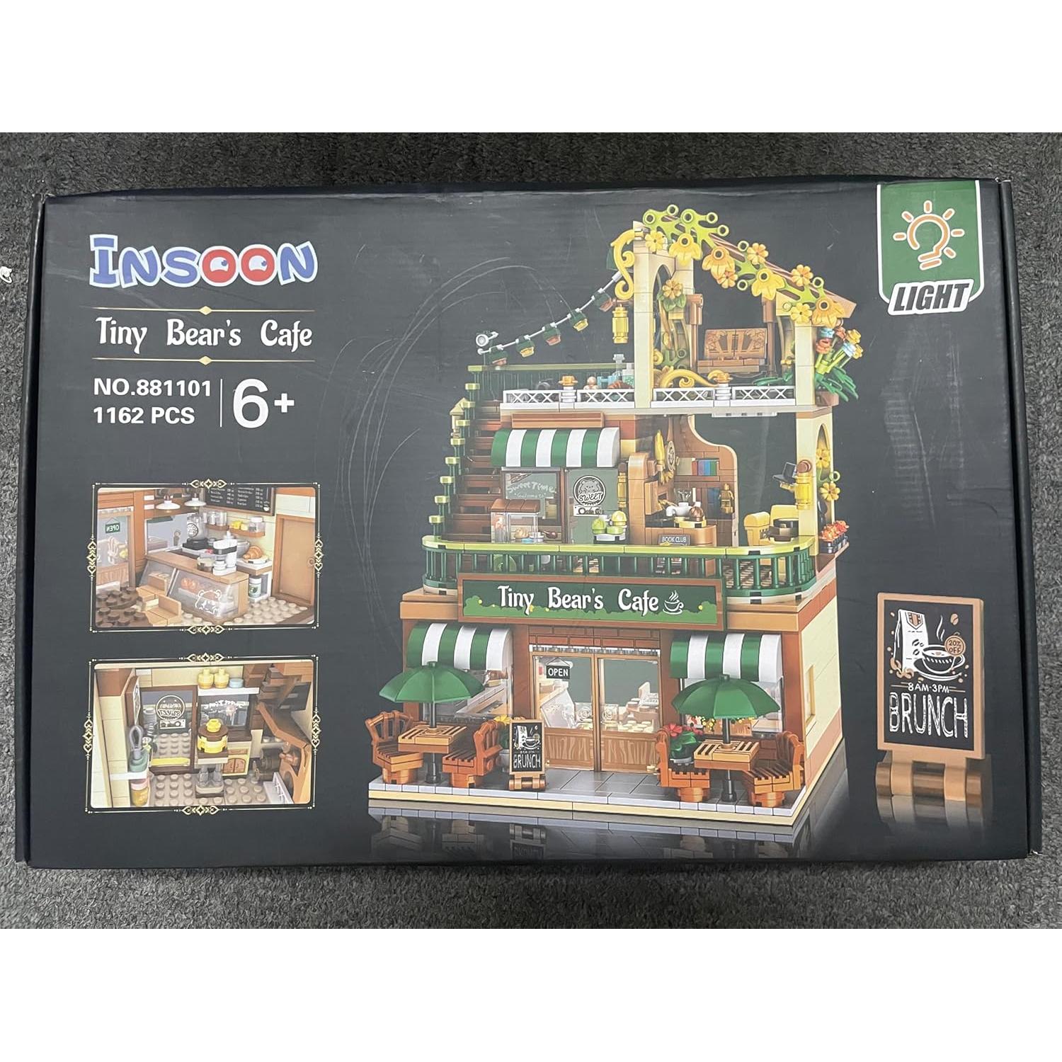 Juego de Construcción Cafetería INSOON 1173 PZS con Luz LED