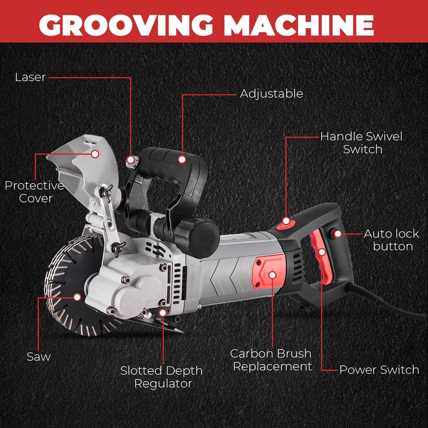 Máquina de Corte de Ranuras XtremepowerUS 3000W 10.65kg