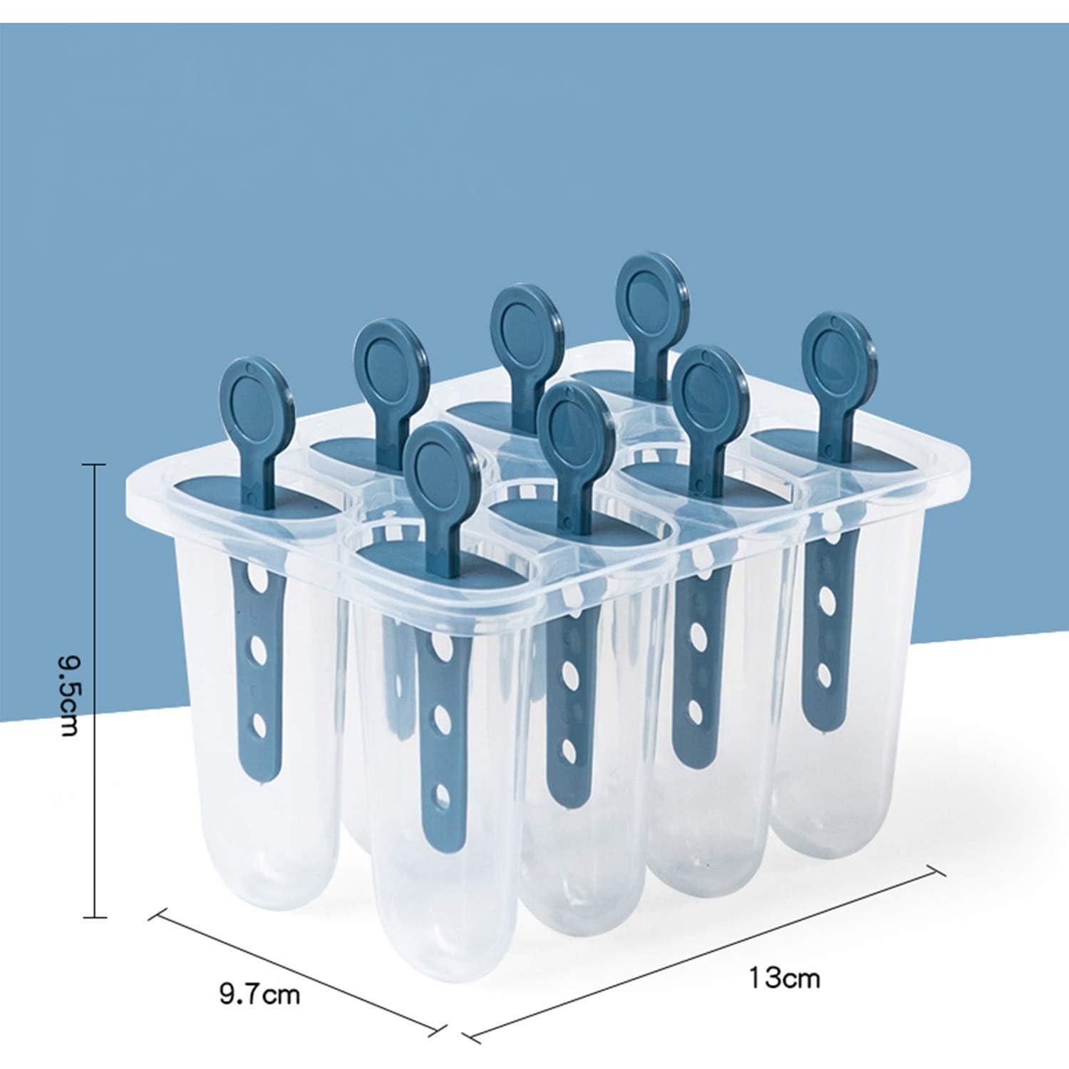 Moldes de Paletas de Silicona LANSKYWARE 8 Piezas Reutilizables