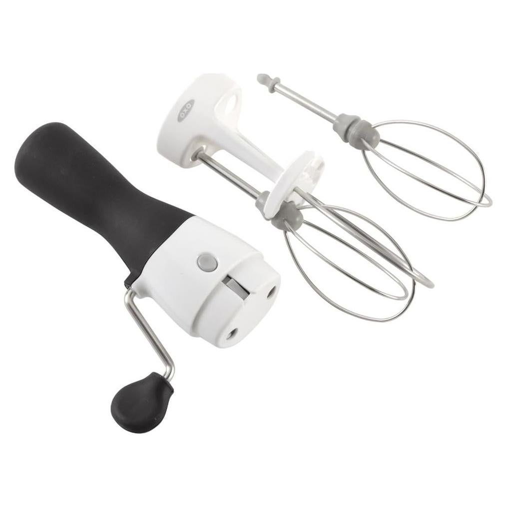 Batidor de Huevos OXO Good Grips, Blanco y Negro, Apto Lavavajillas