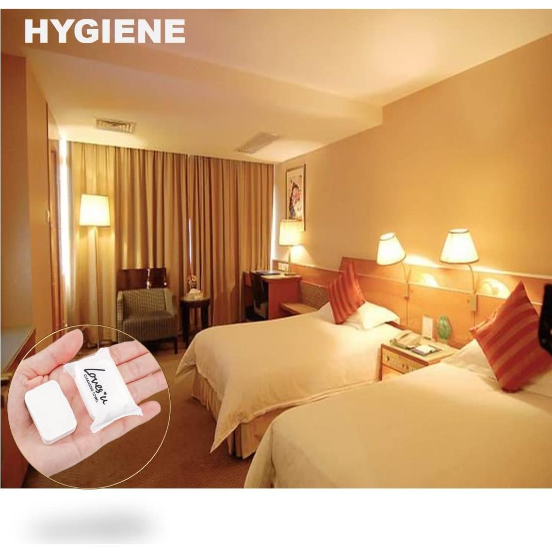 Toallas Comprimidas de Algodón QUALIALL - 1 Paquete de 20 Unidades