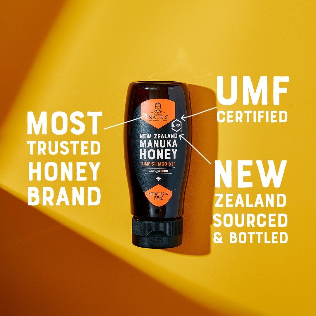 Miel Cruda Manuka Nate MGO 83+ UMF 5+ 373 g Squeeze
