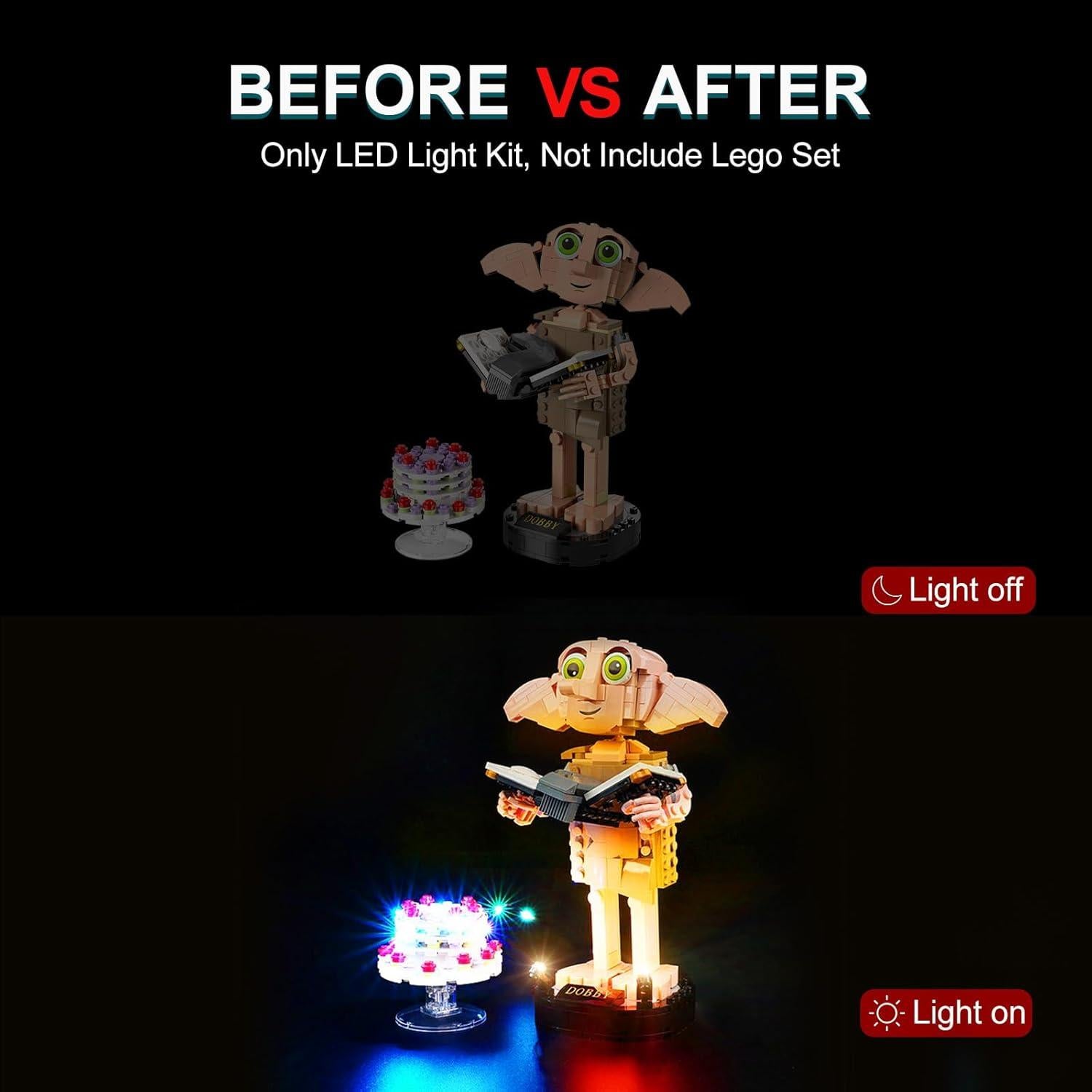 Kit de Luz LED DALDED para Lego Dobby 76421 - Fácil Instalación