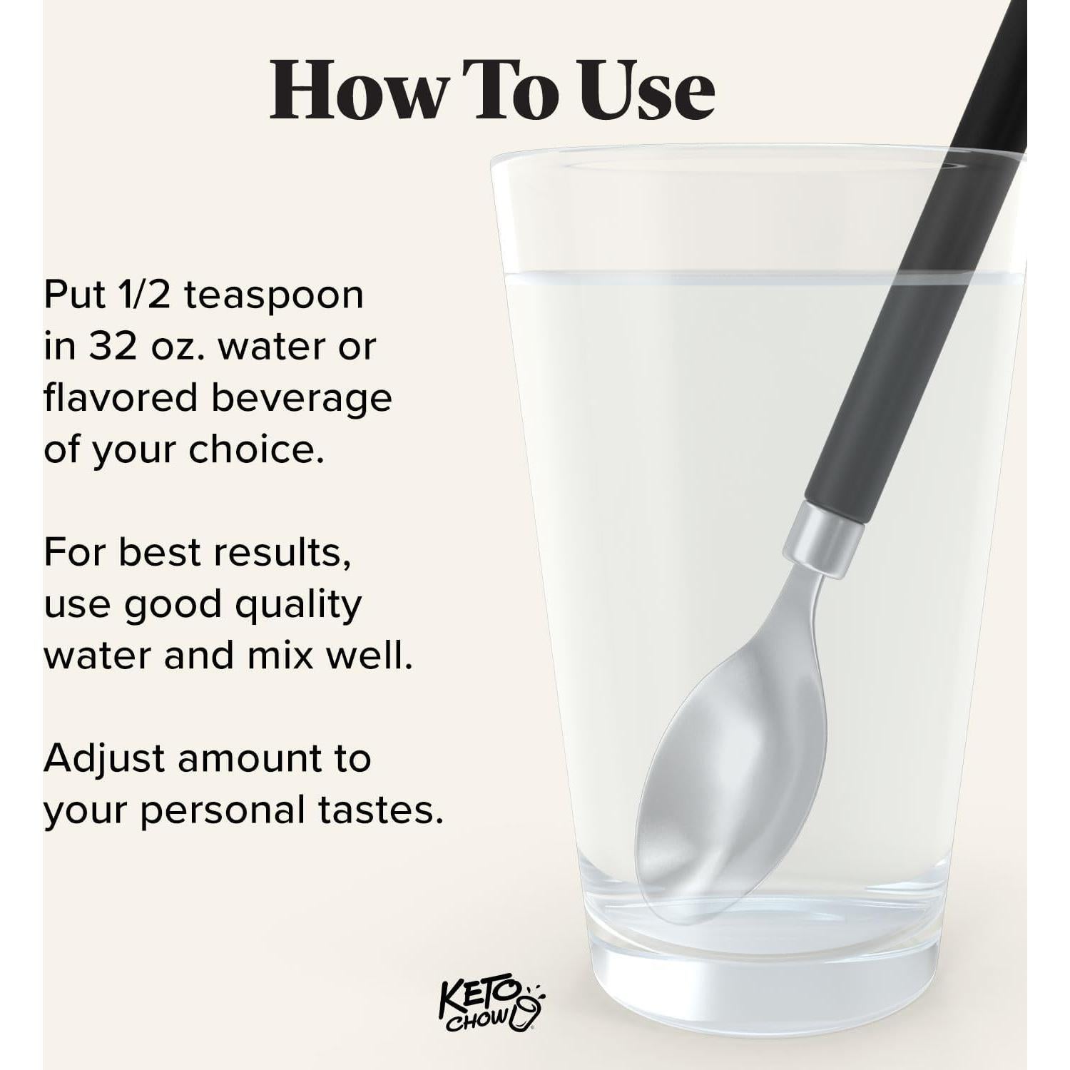 Gotas de Electrolitos Keto Chow 24.6 ml - Hidratación Sin Sabor