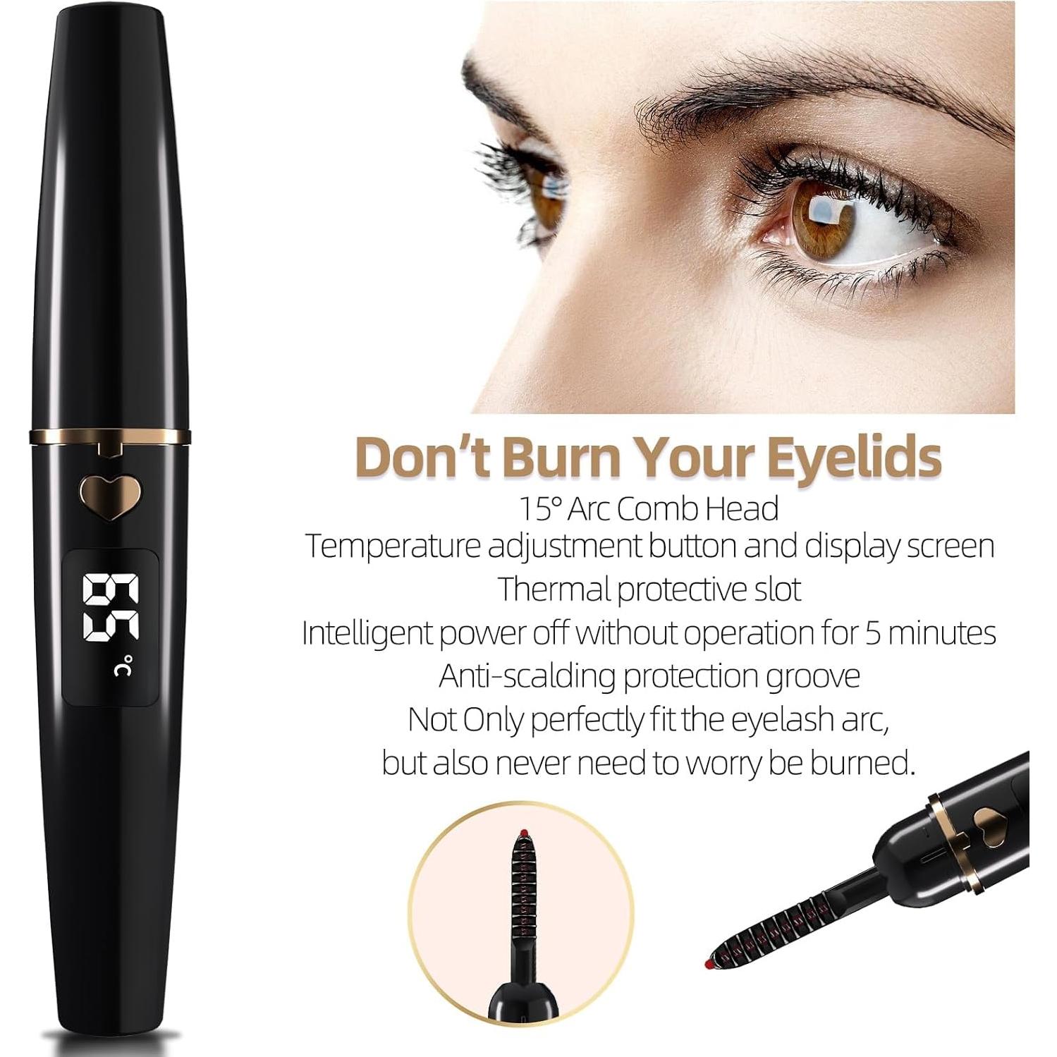 Rizador de Pestañas Eléctrico ZAPAL S600 Calentado USB-C