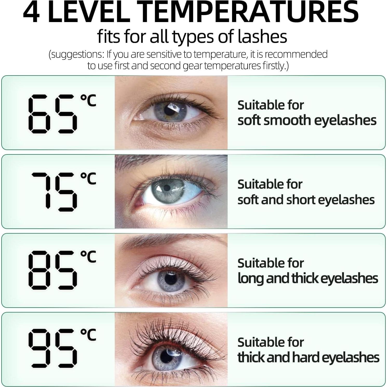 Rizador de Pestañas Eléctrico ZAPAL S600 Calentado USB-C