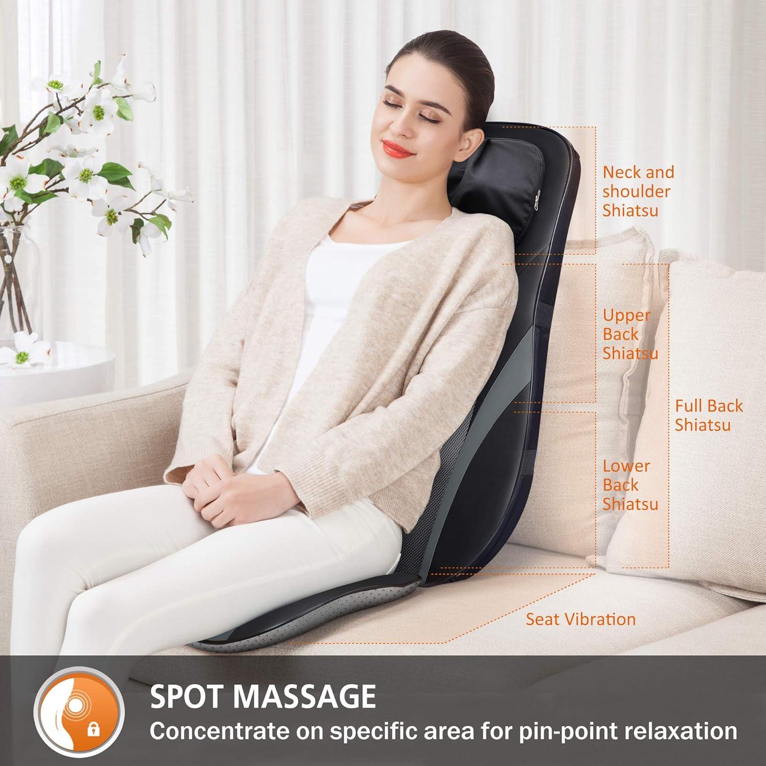 Masajeador de Espalda Shiatsu Snailax SL-234 con Calor