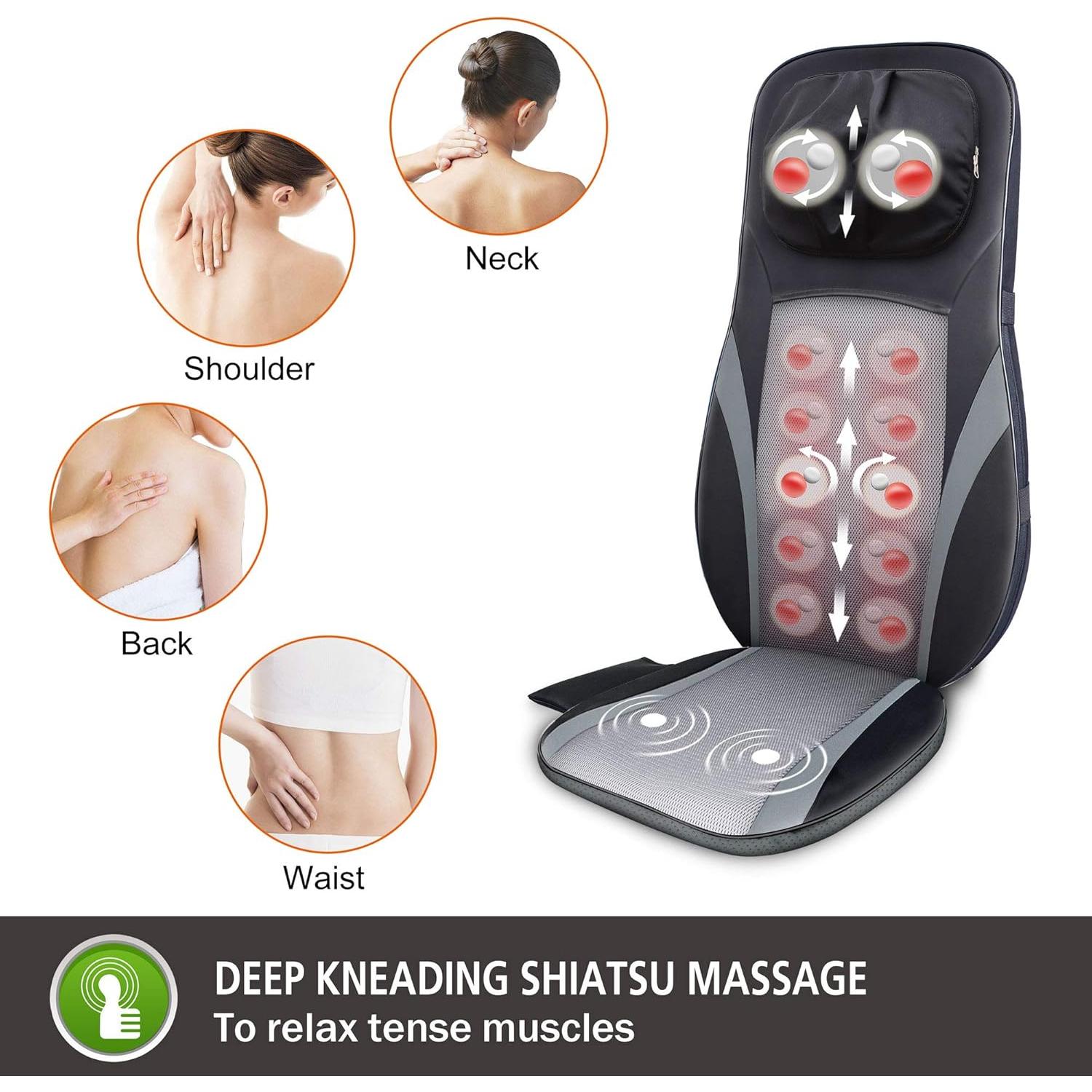 Masajeador de Espalda Shiatsu Snailax SL-234 con Calor