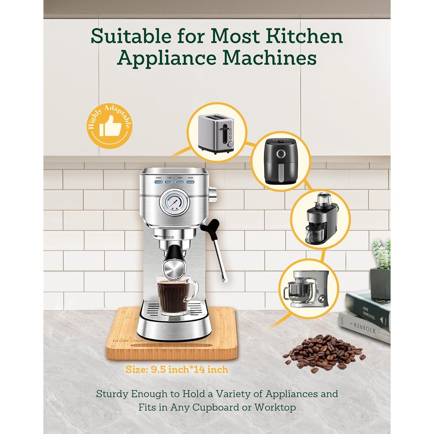 Bandeja Deslizante de Bambú para Electrodomésticos 24.1x35.6cm