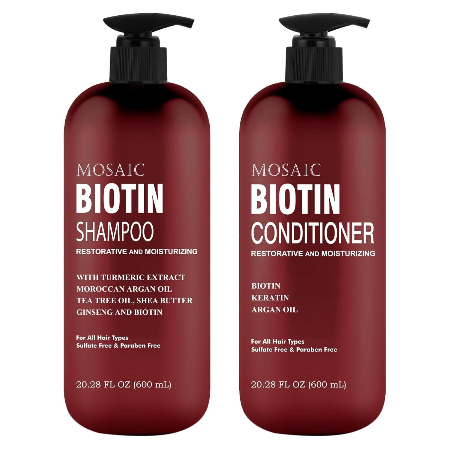 Conjunto Champú y Acondicionador Biotina 1.36kg - Cuidado Cabello Fino