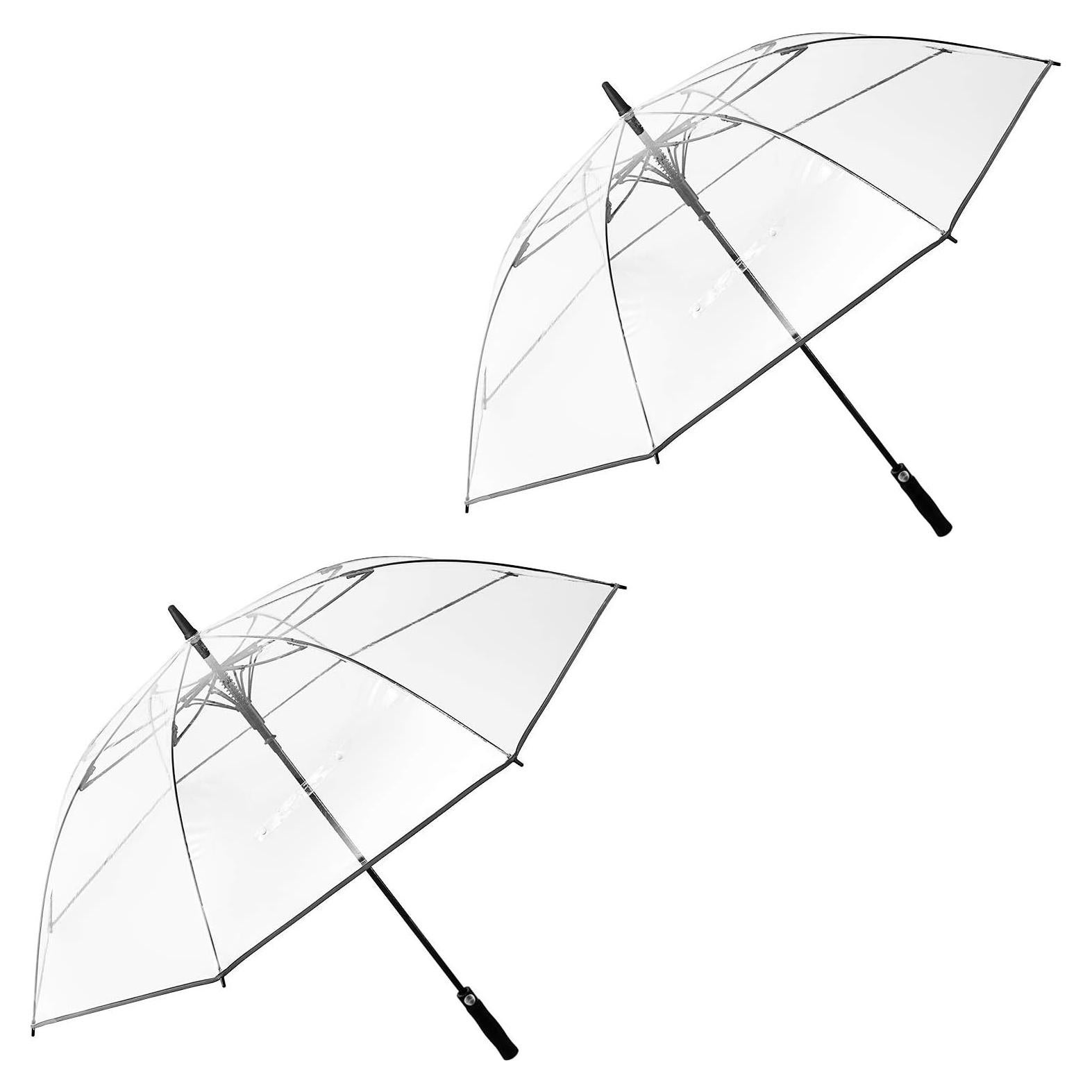 G4Free Paraguas de Golf Transparente 157 cm Automático