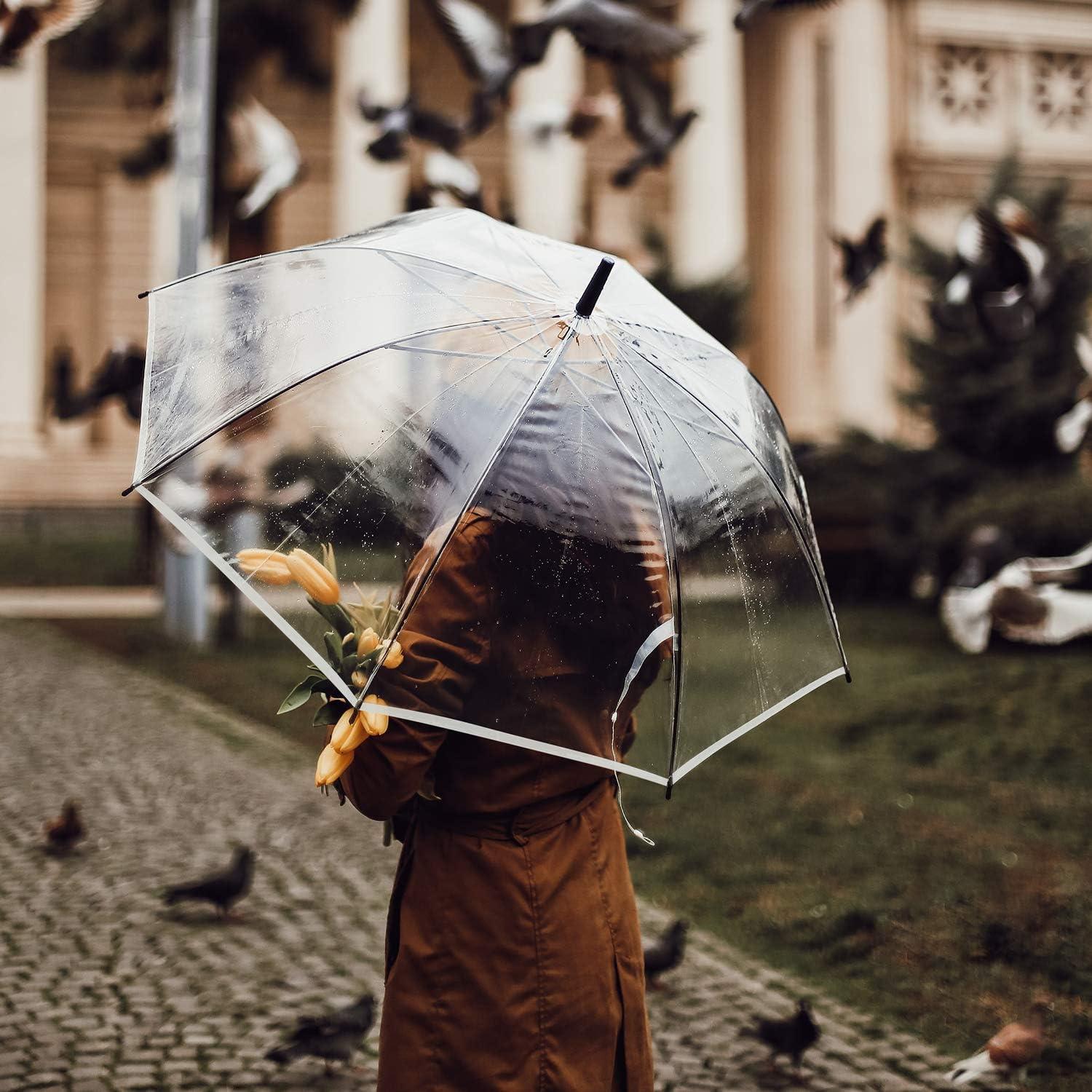 G4Free Paraguas de Golf Transparente 157 cm Automático