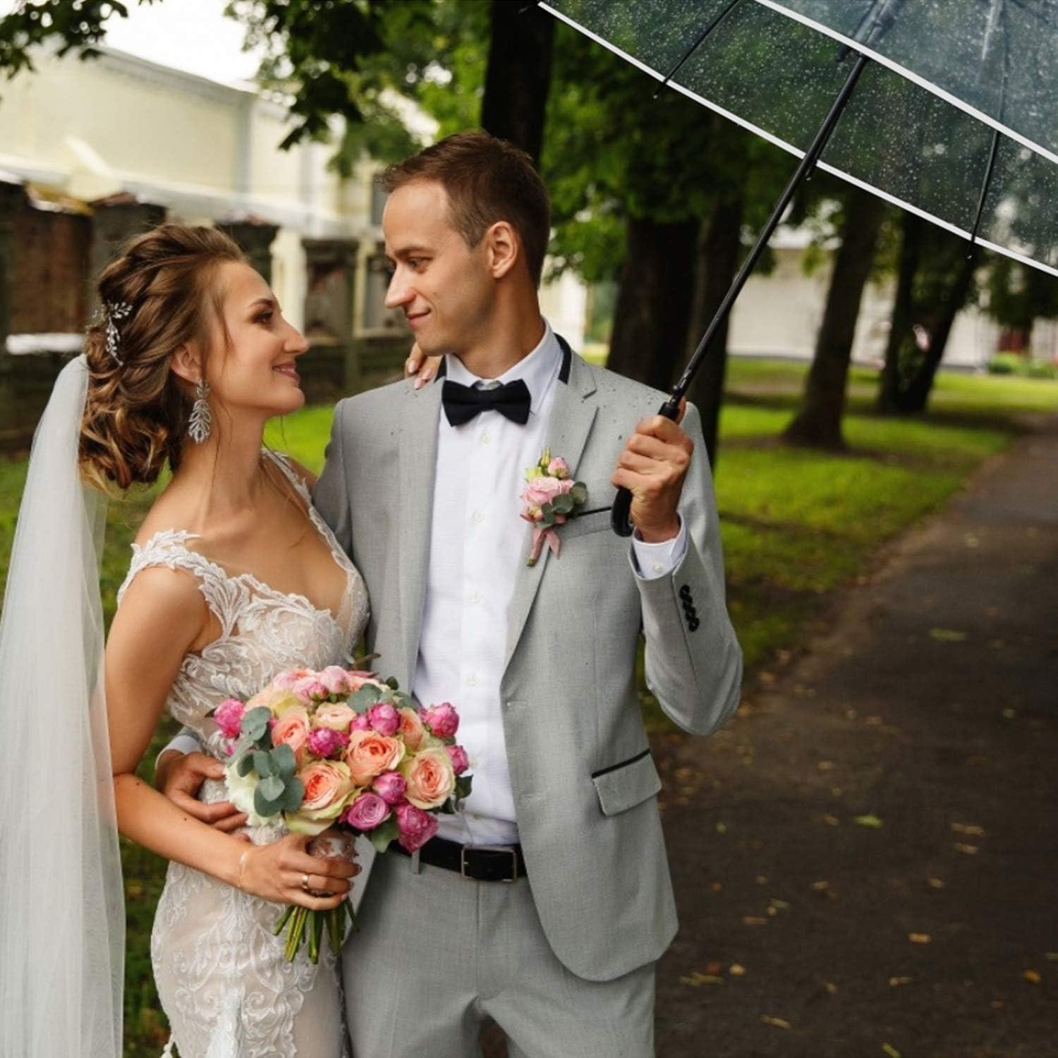 G4Free Paraguas de Golf Transparente 157 cm Automático