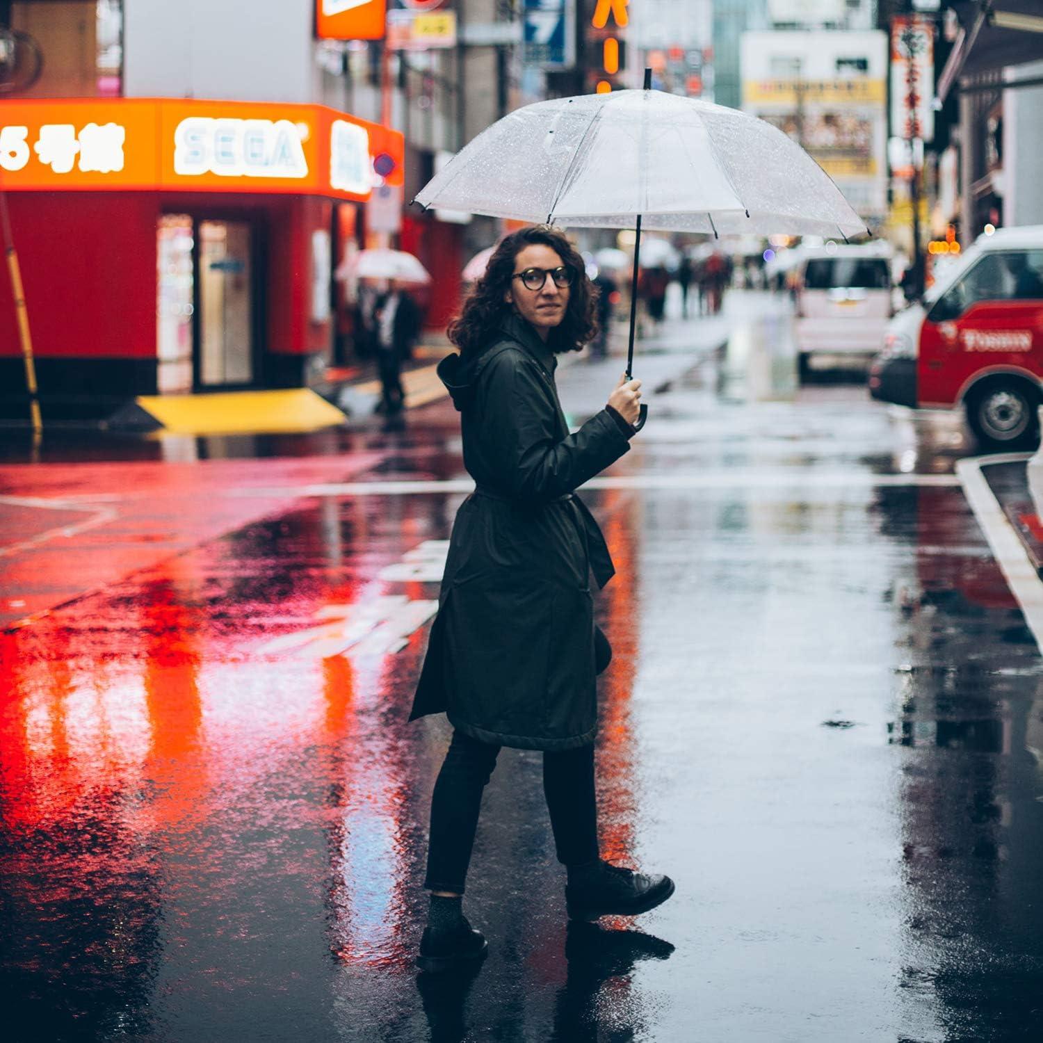 G4Free Paraguas de Golf Transparente 157 cm Automático