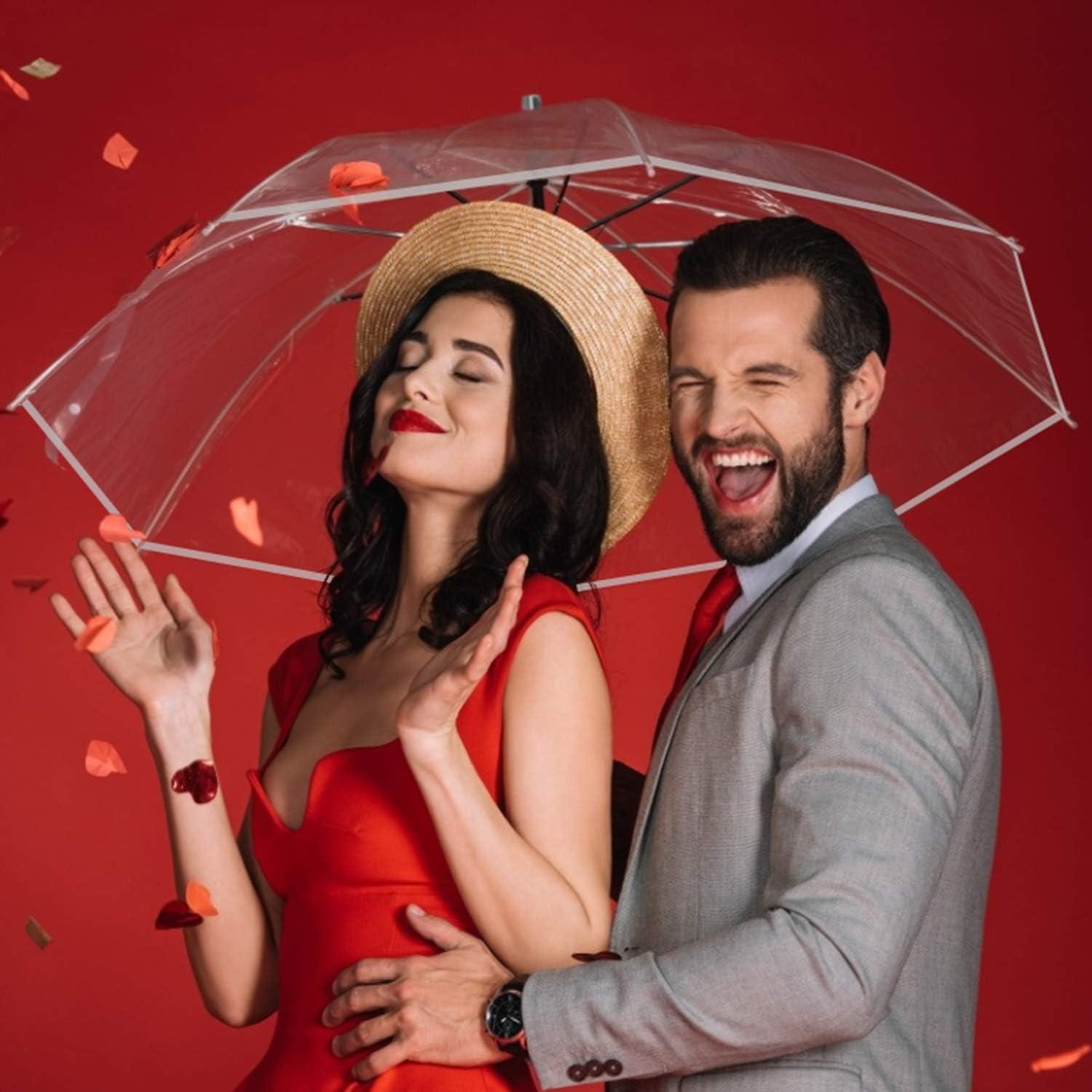 G4Free Paraguas de Golf Transparente 157 cm Automático