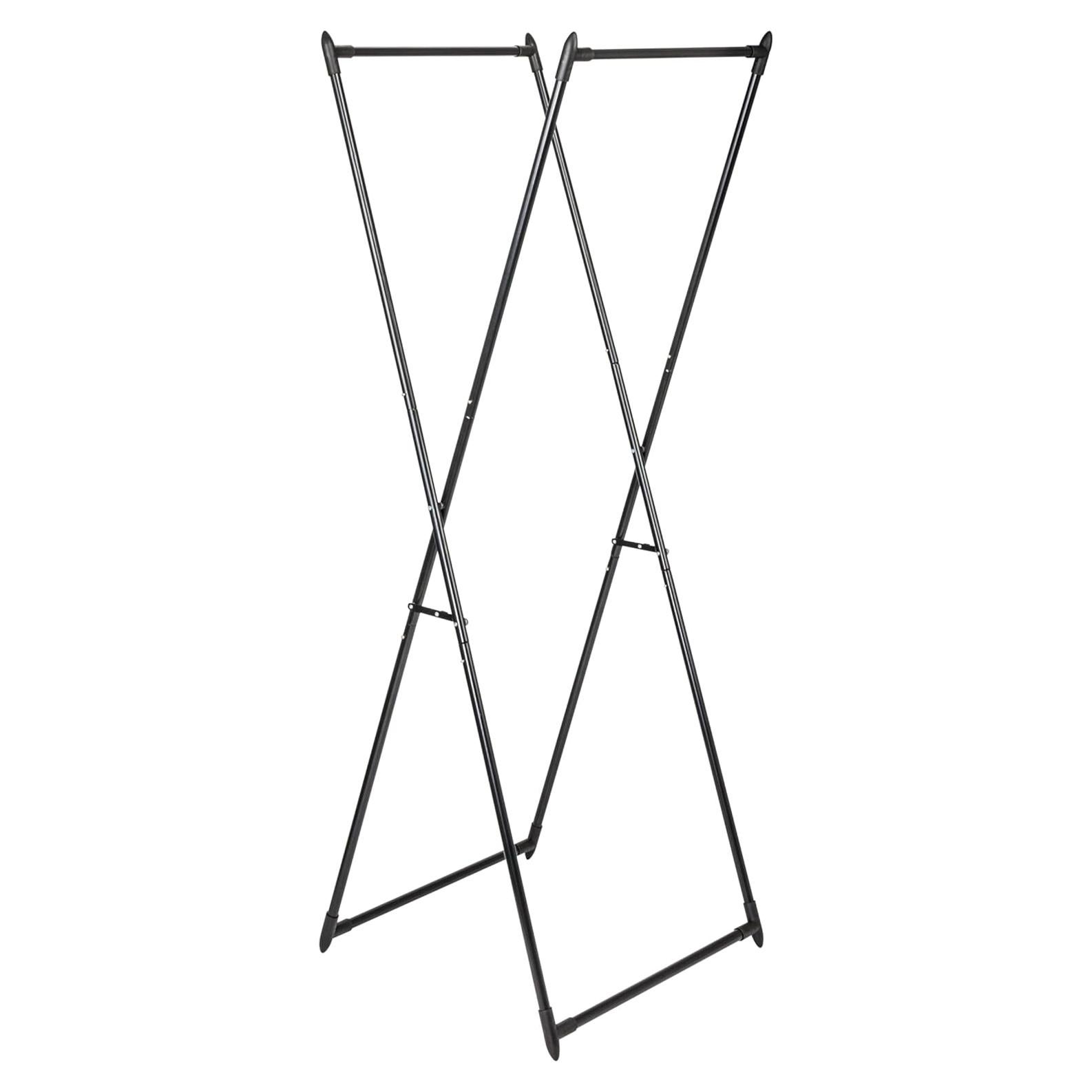 Perchero Plegable Household Essentials Negro 155x57x50 cm