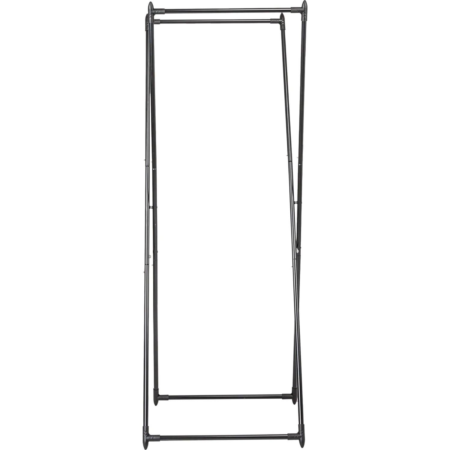 Perchero Plegable Household Essentials Negro 155x57x50 cm