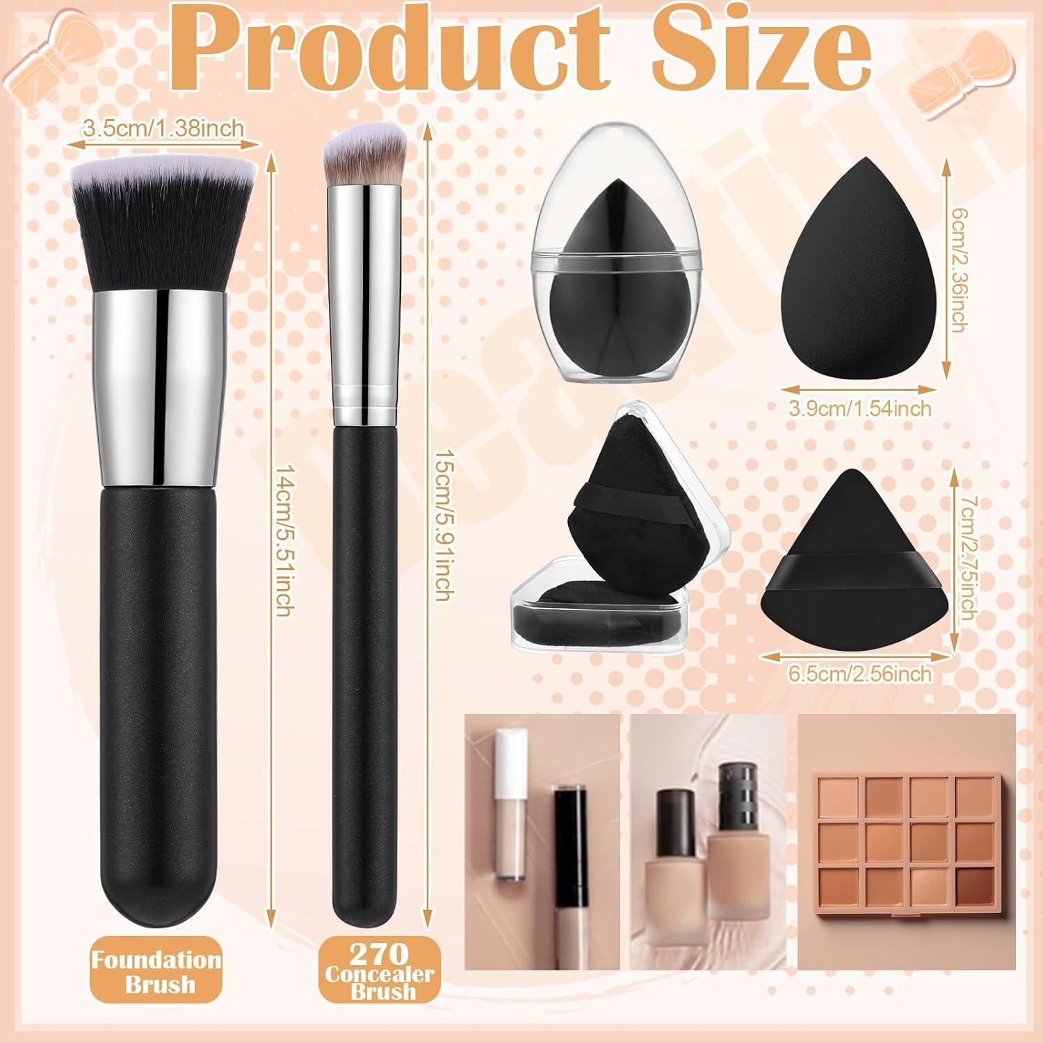 Set de Brochas de Maquillaje ProSuites - 6 Piezas, Negro