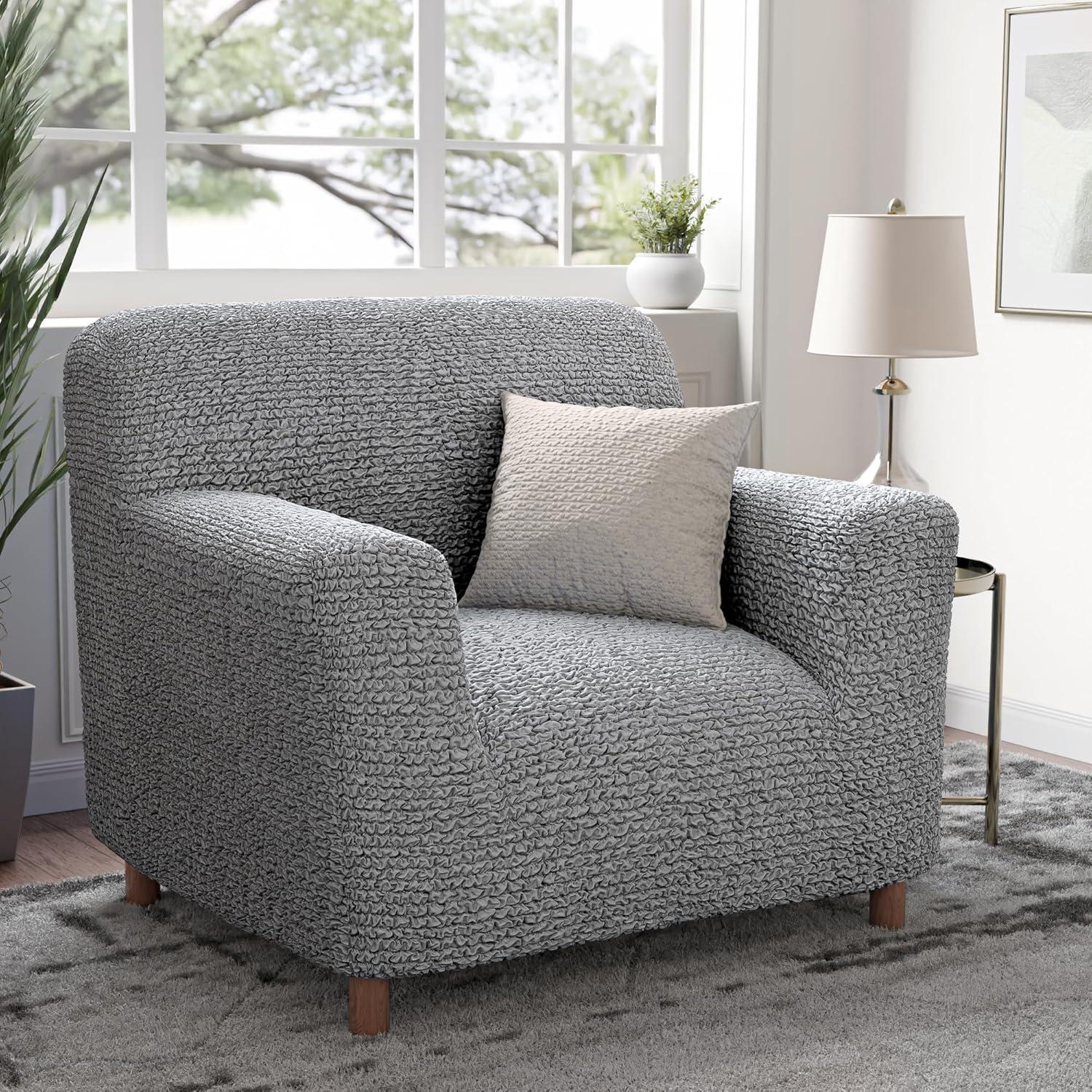 Funda de Sillón PAULATO BY GA.I.CO. Ajustable Microfibra Ceniza