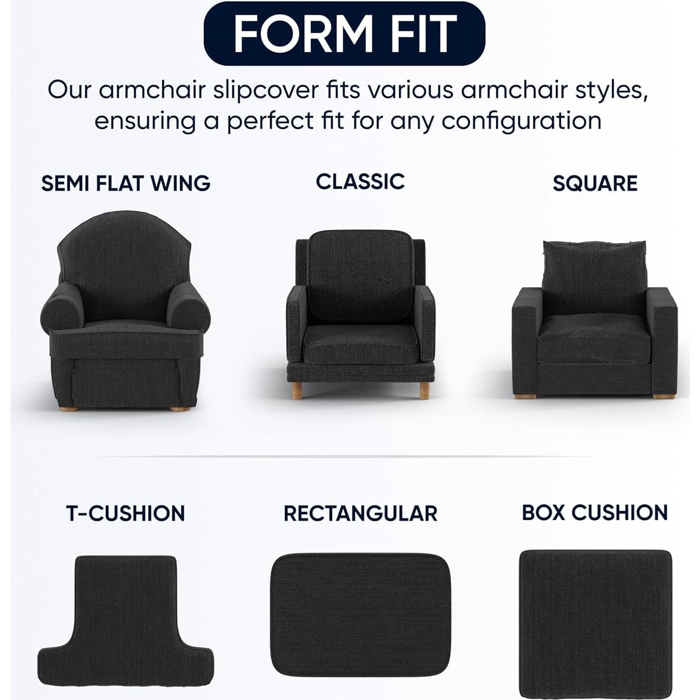 Funda de Sillón PAULATO BY GA.I.CO. Ajustable Microfibra Ceniza